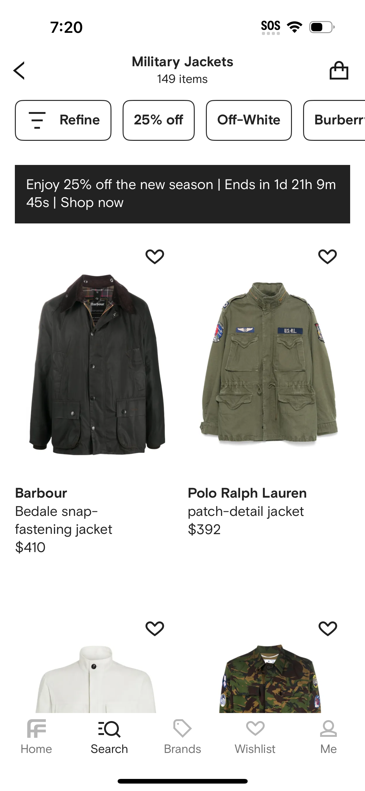 farfetch app screenshot 522