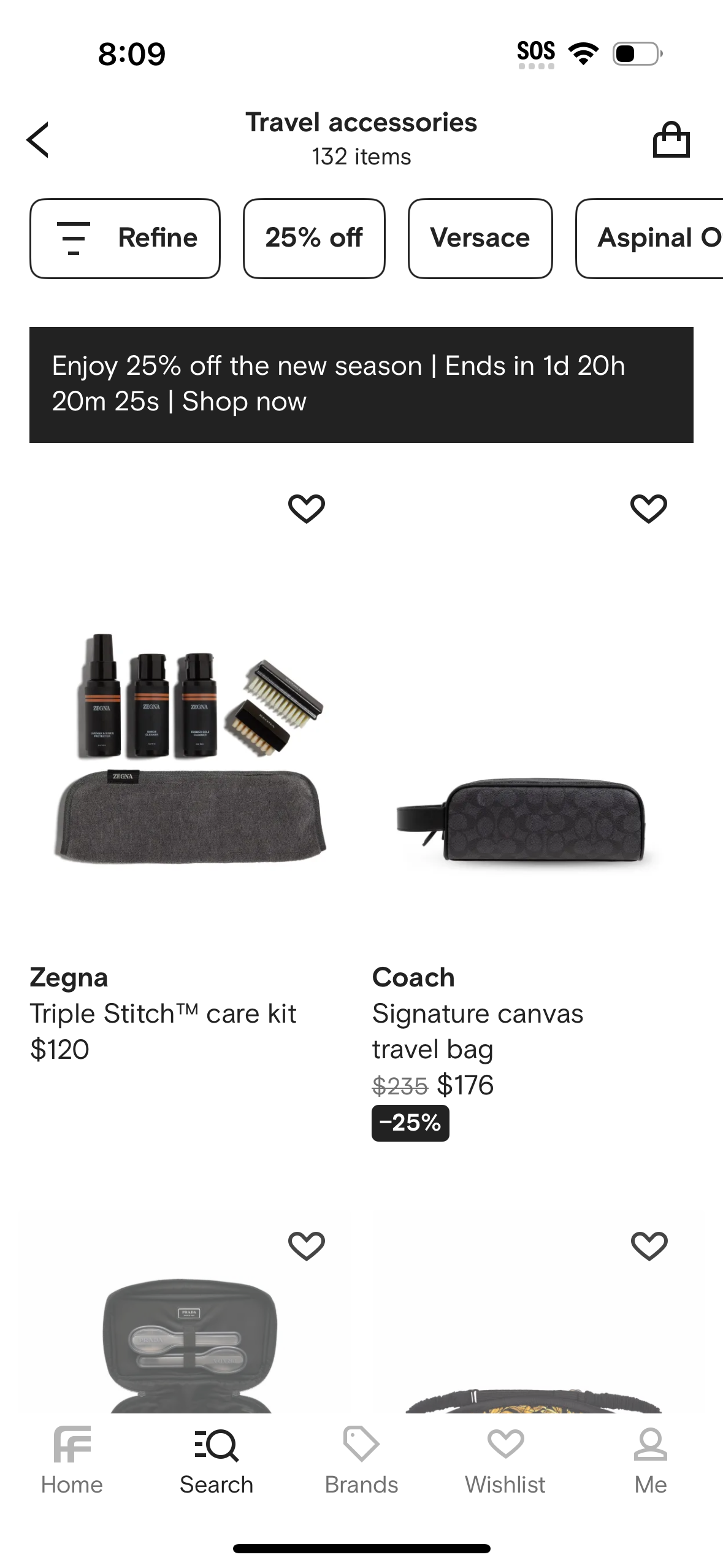 farfetch app screenshot 404