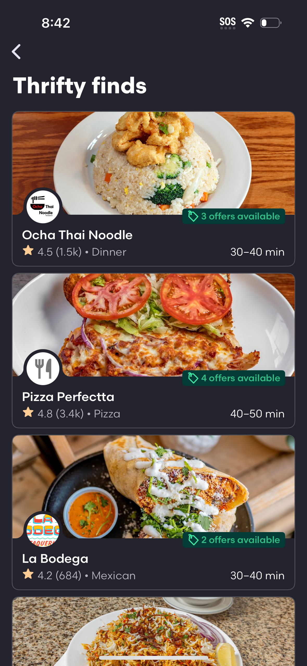 grubhub app screenshot 6