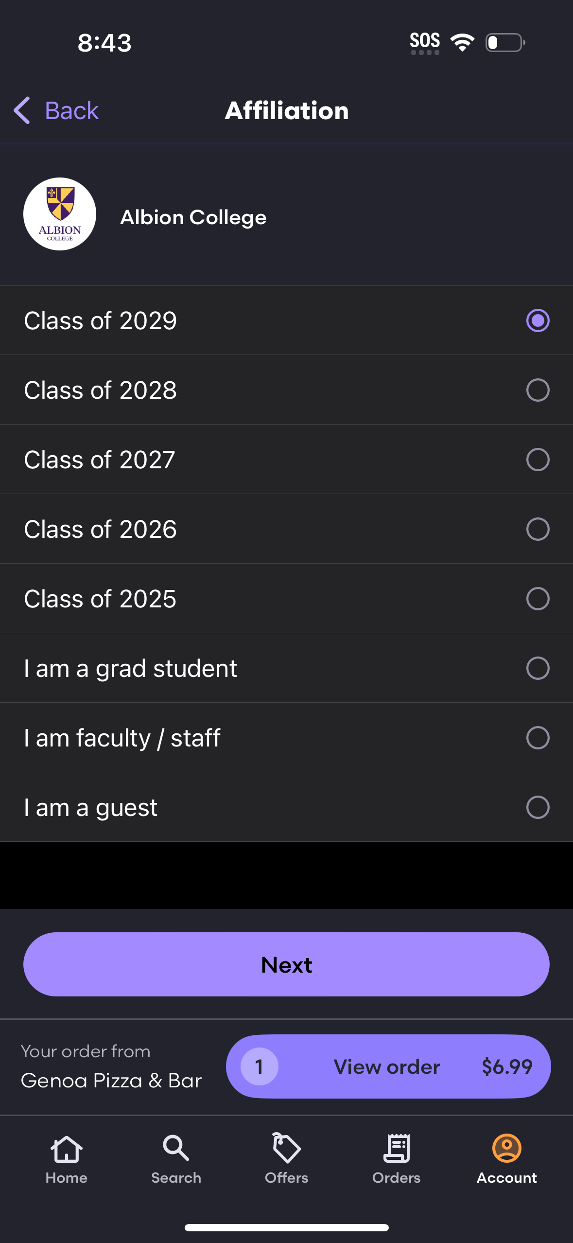 grubhub app screenshot 42