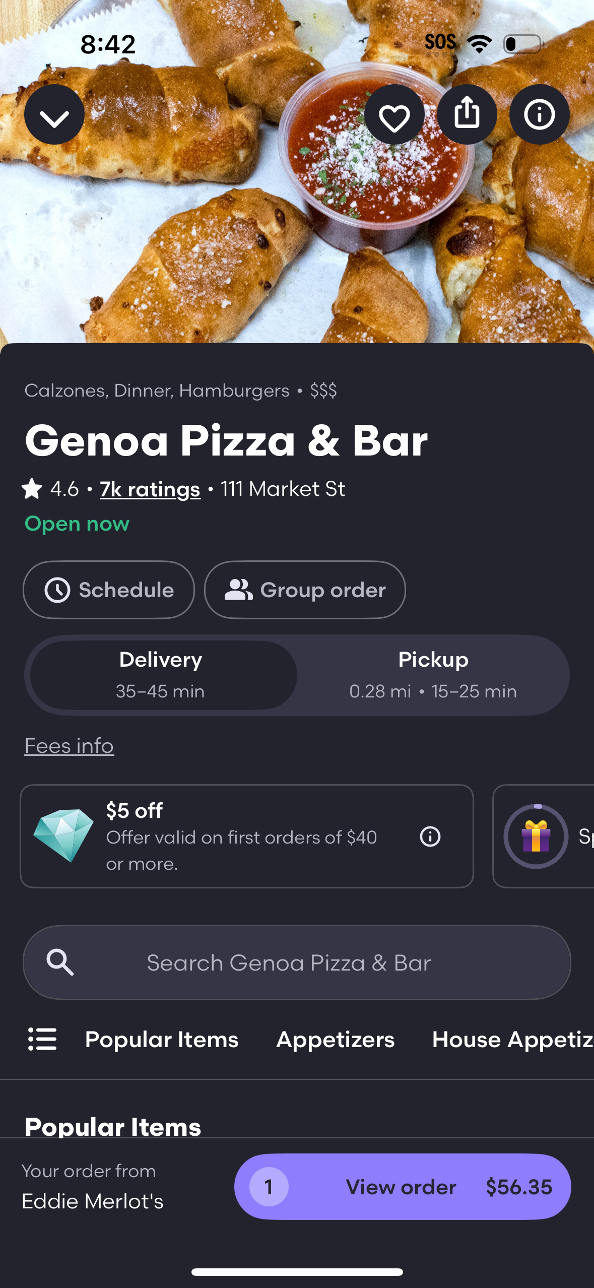 grubhub app screenshot 16