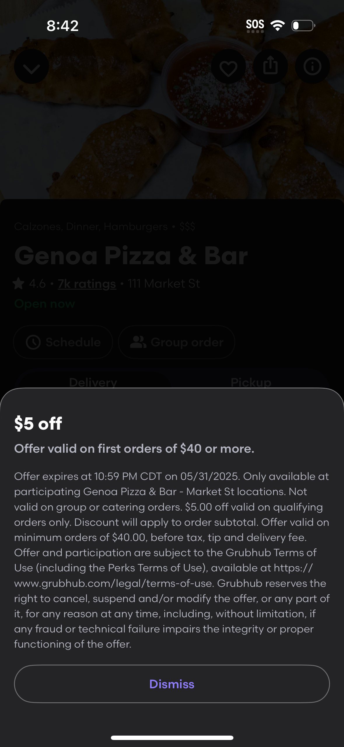grubhub app screenshot 12