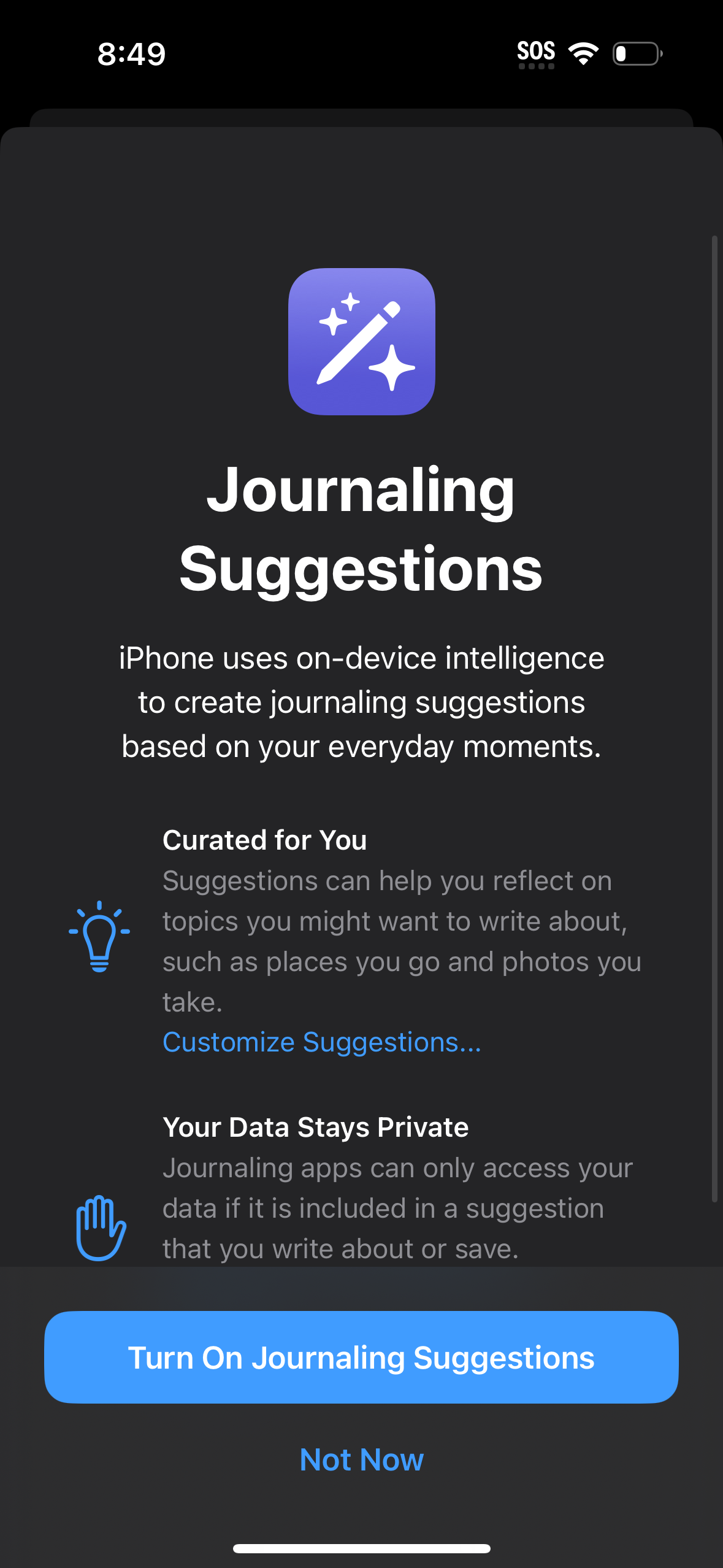 apple-journal app screenshot 31