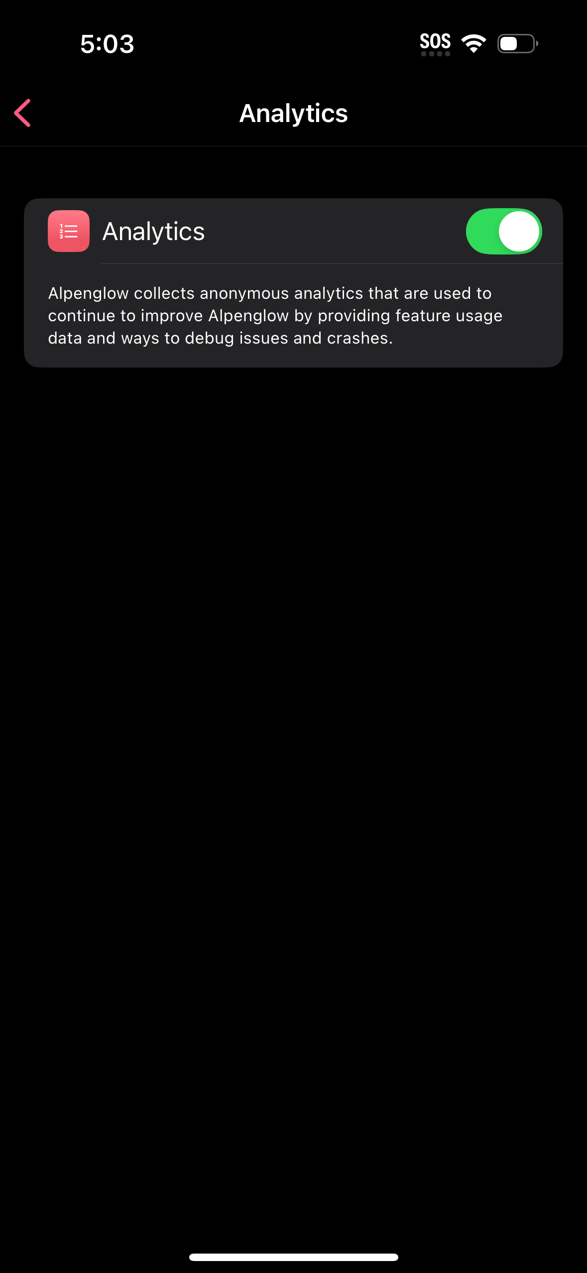 alpenglow app screenshot 1