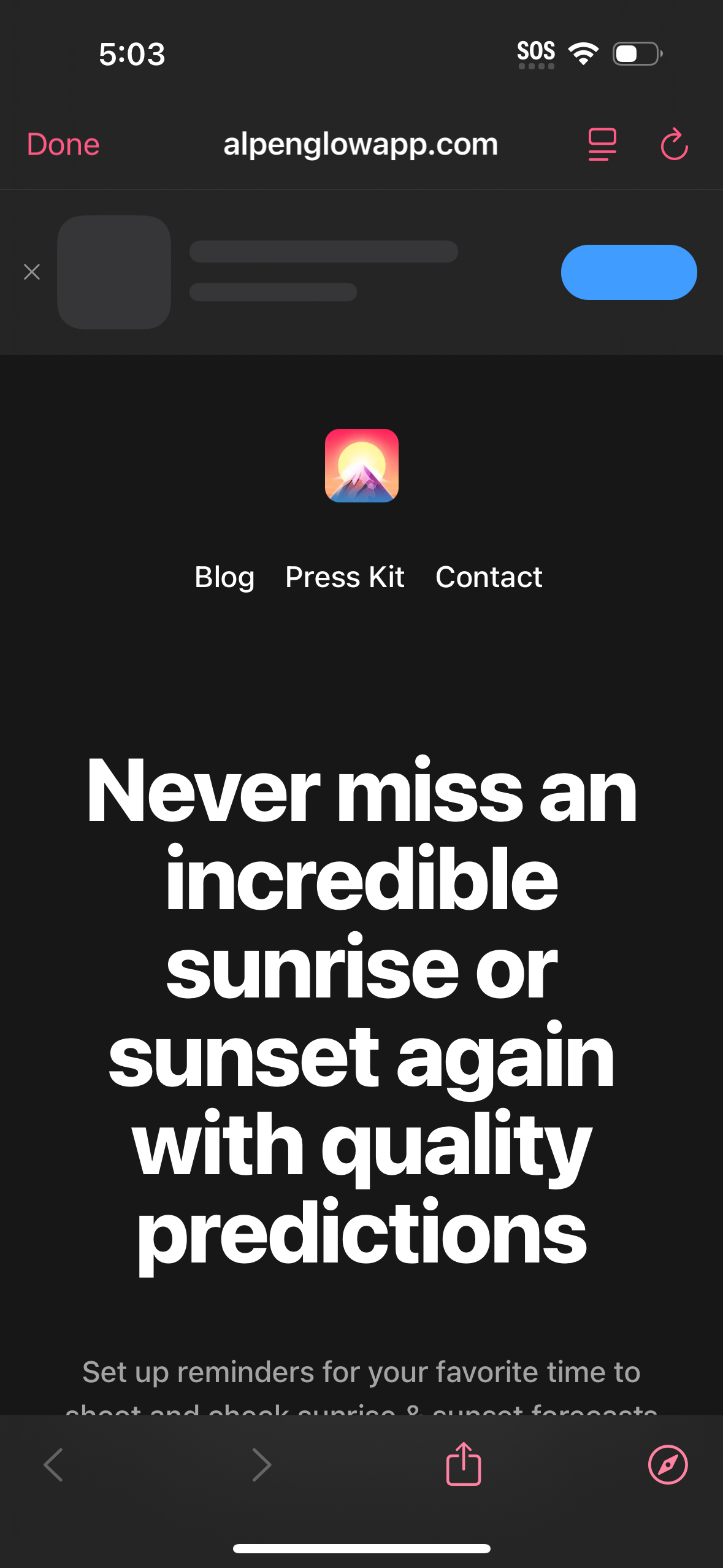 alpenglow app screenshot 3
