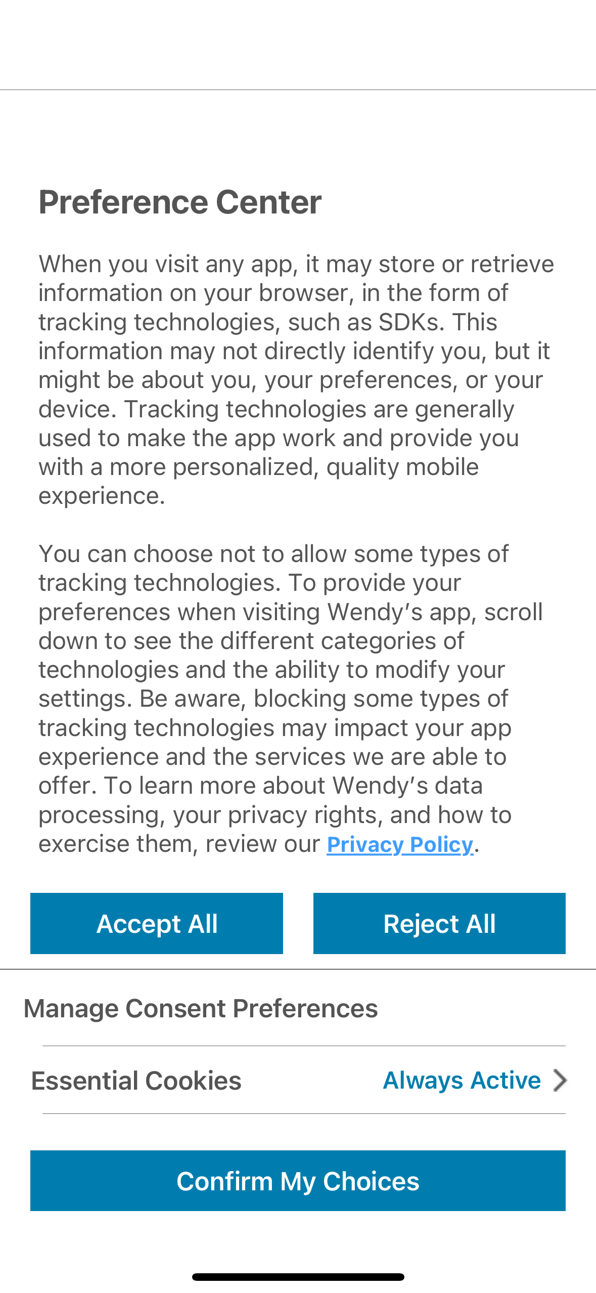wendys app screenshot 13
