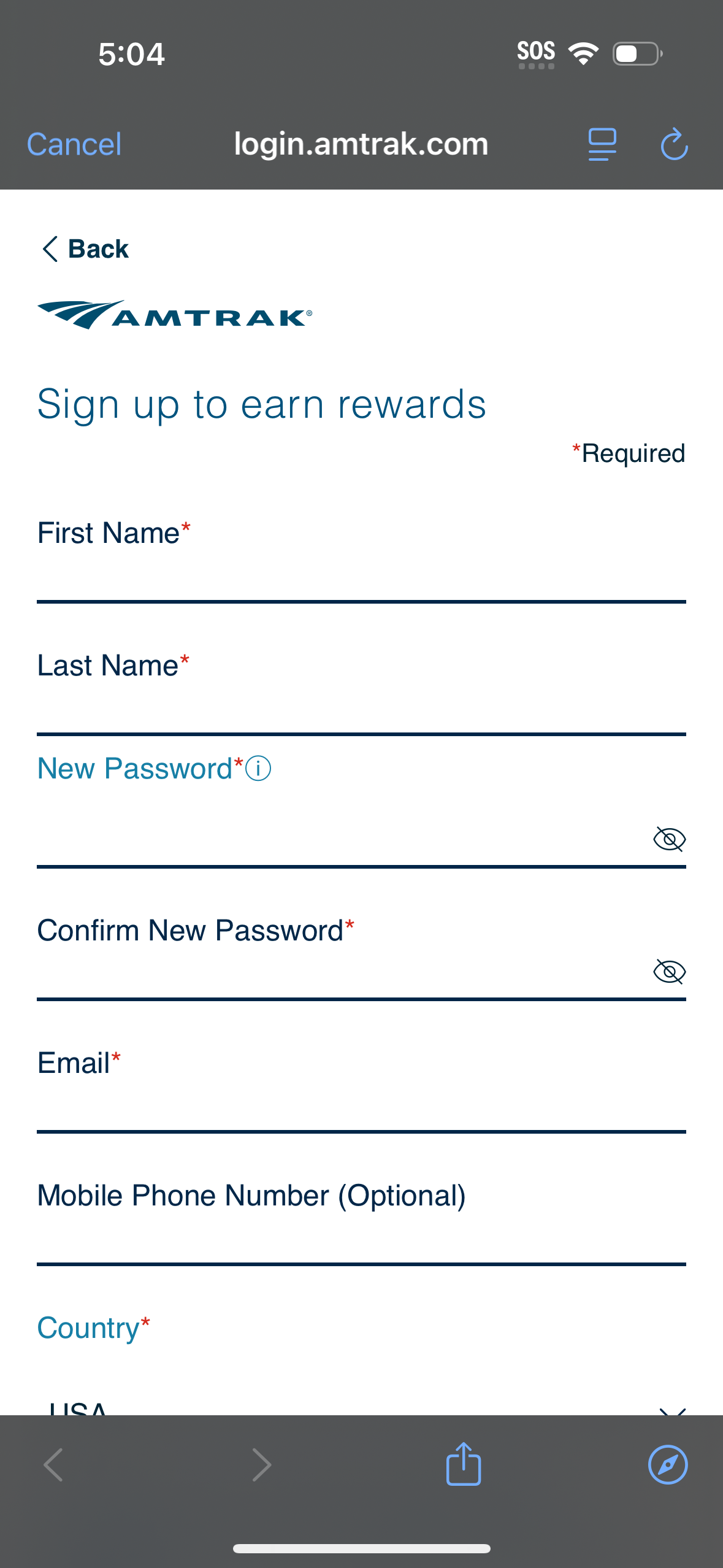 amtrak app screenshot 29