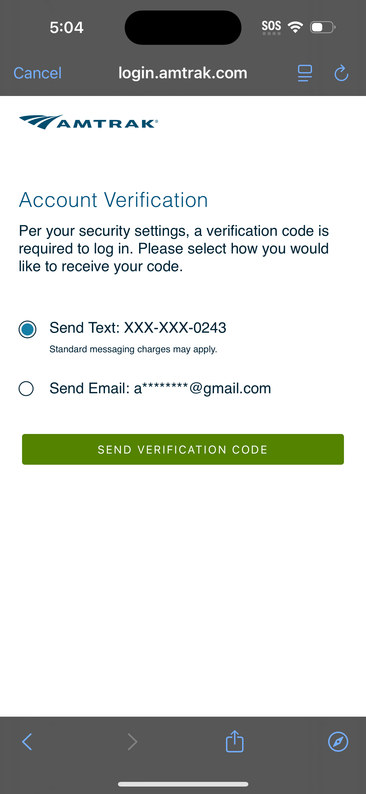 amtrak app screenshot 25