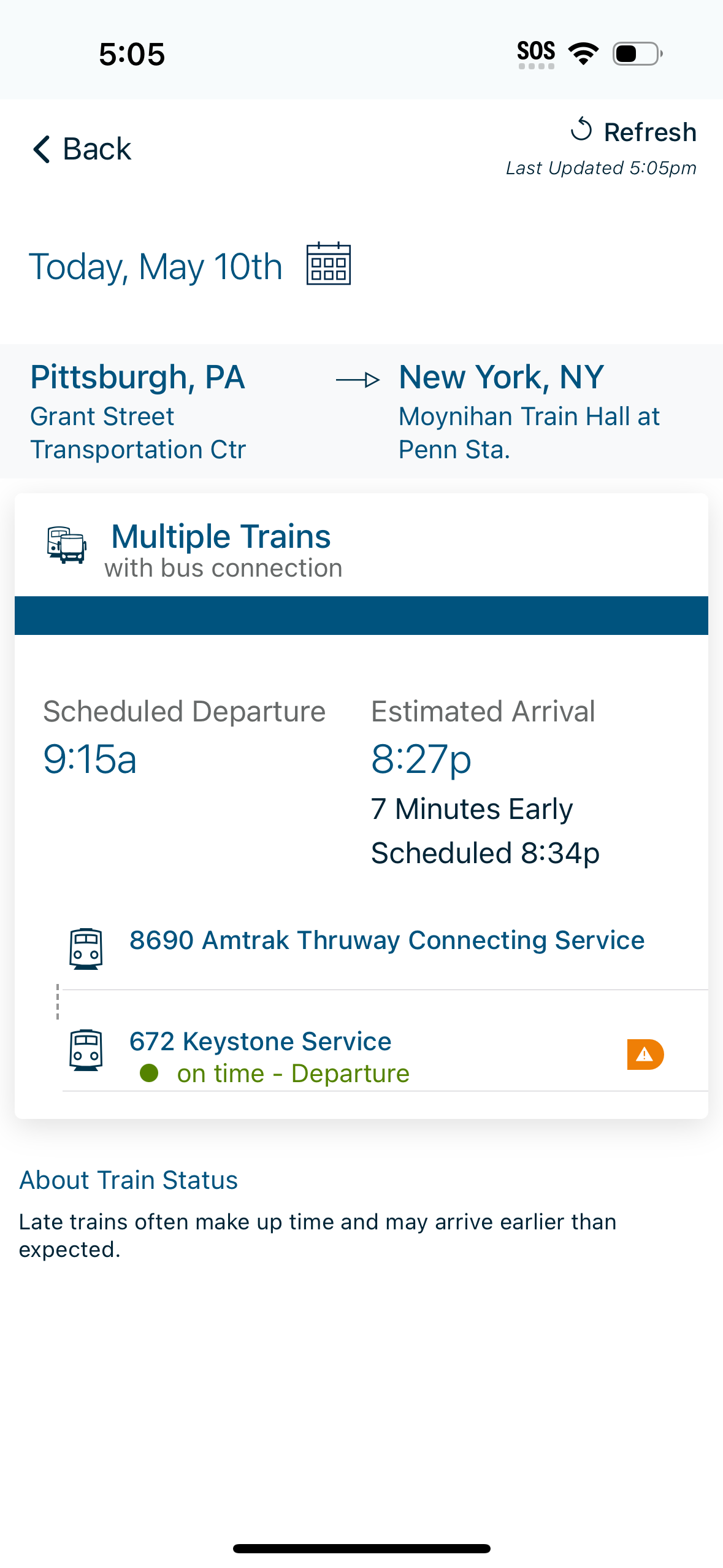 amtrak app screenshot 14