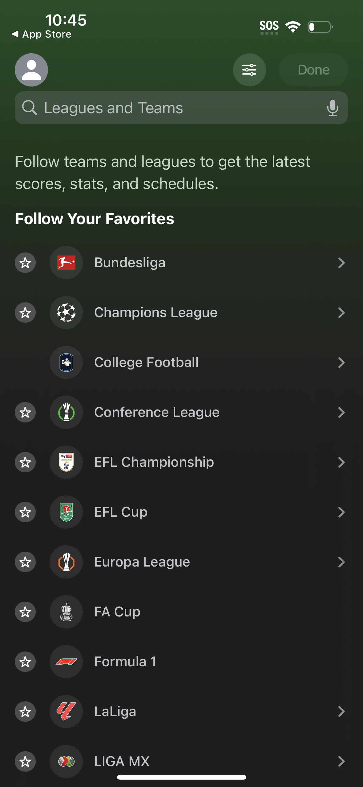 apple-sports app screenshot 8