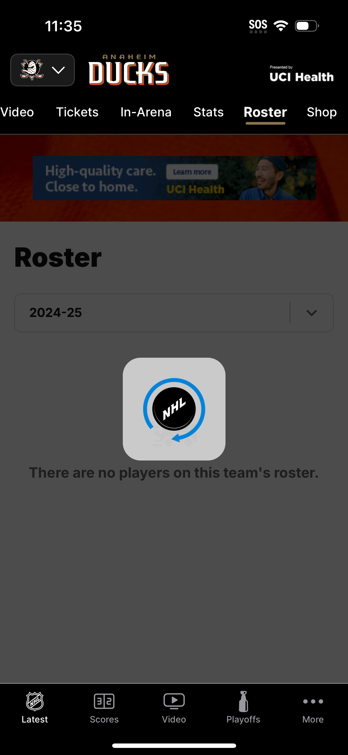 nhl app screenshot 2