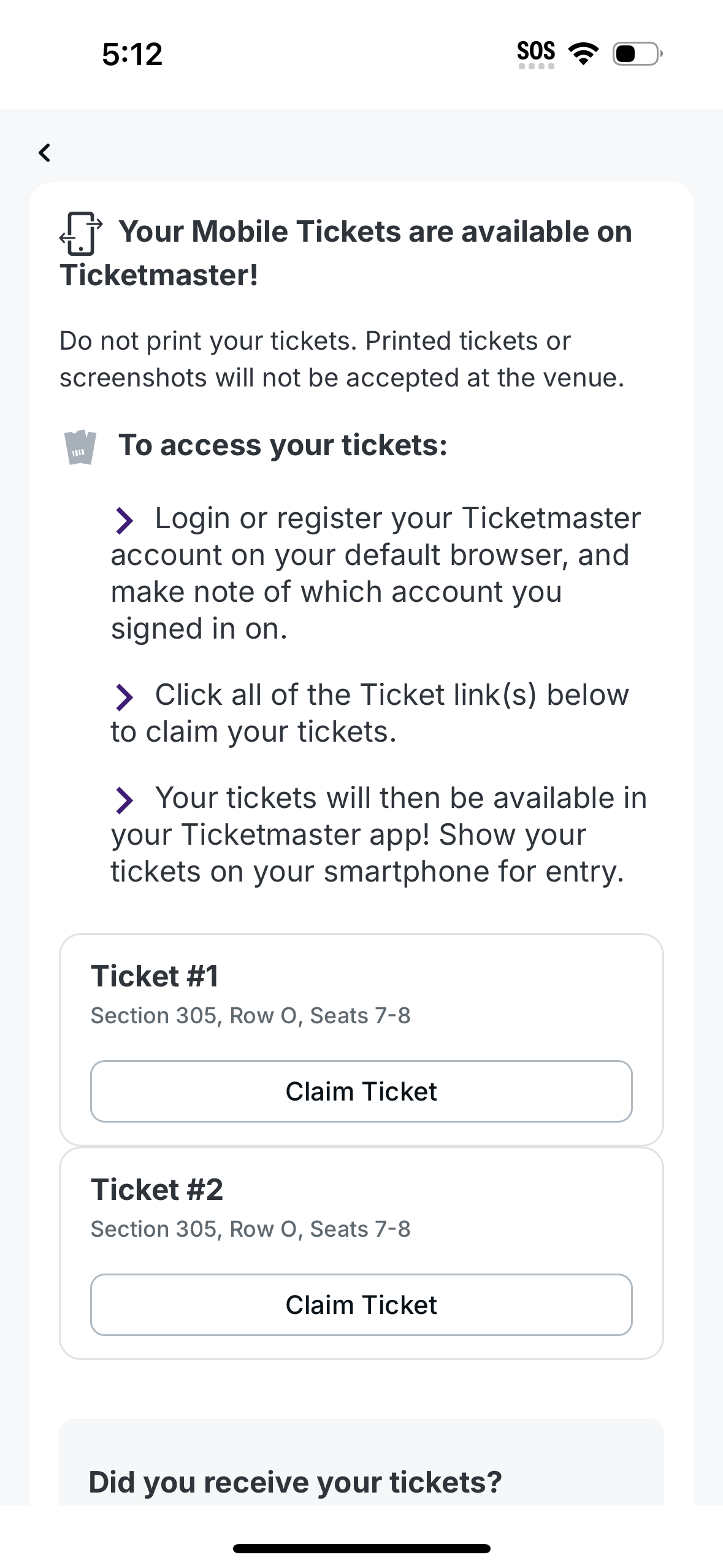 stubhub app screenshot 32