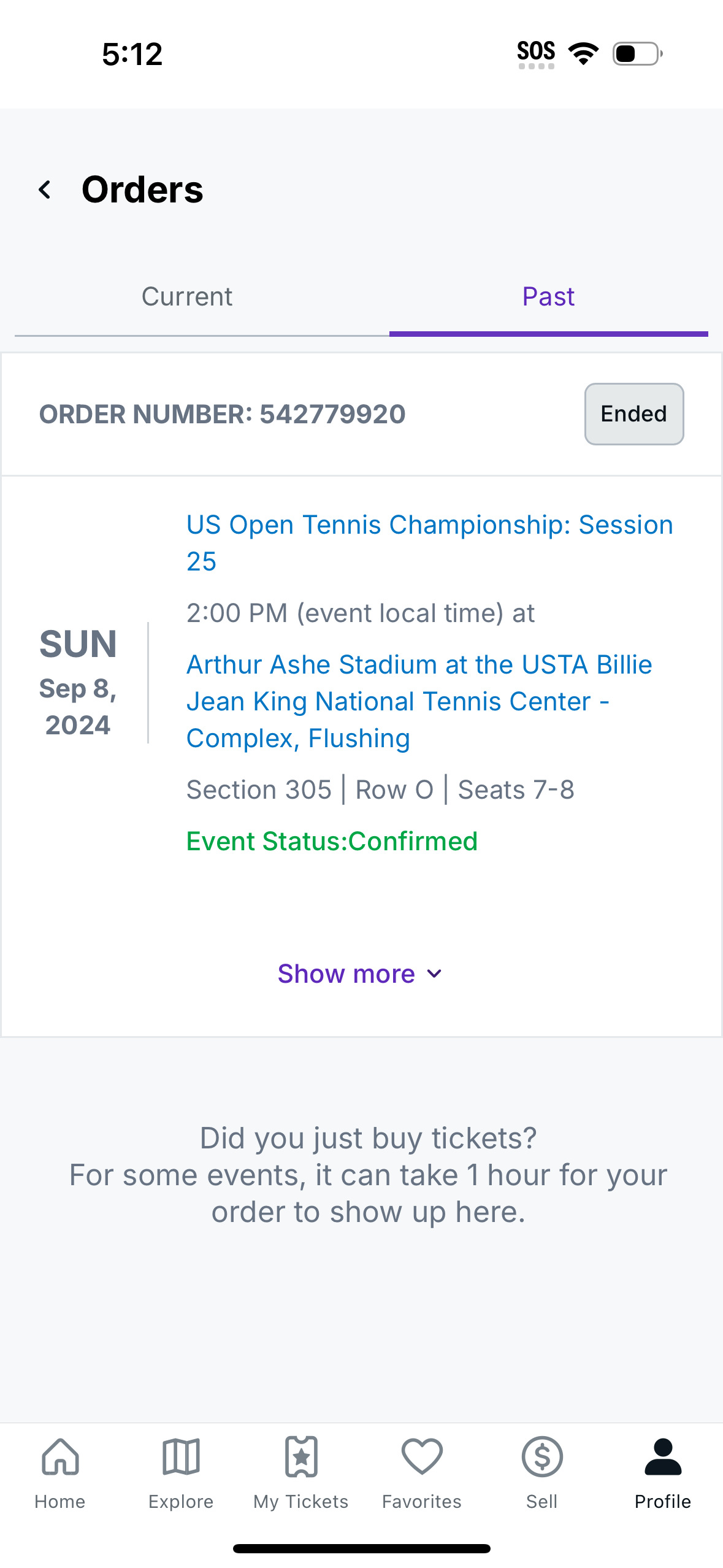 stubhub app screenshot 25