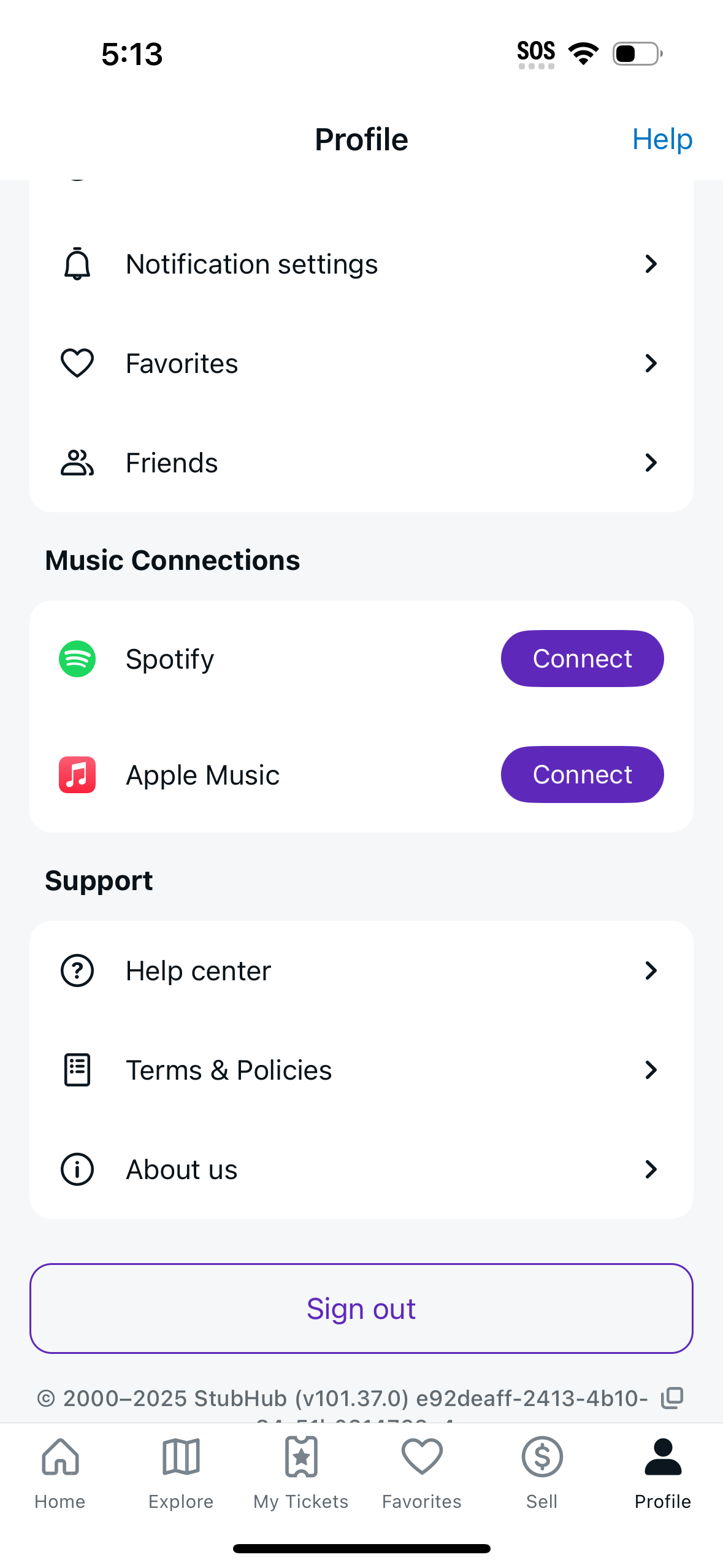 stubhub app screenshot 9