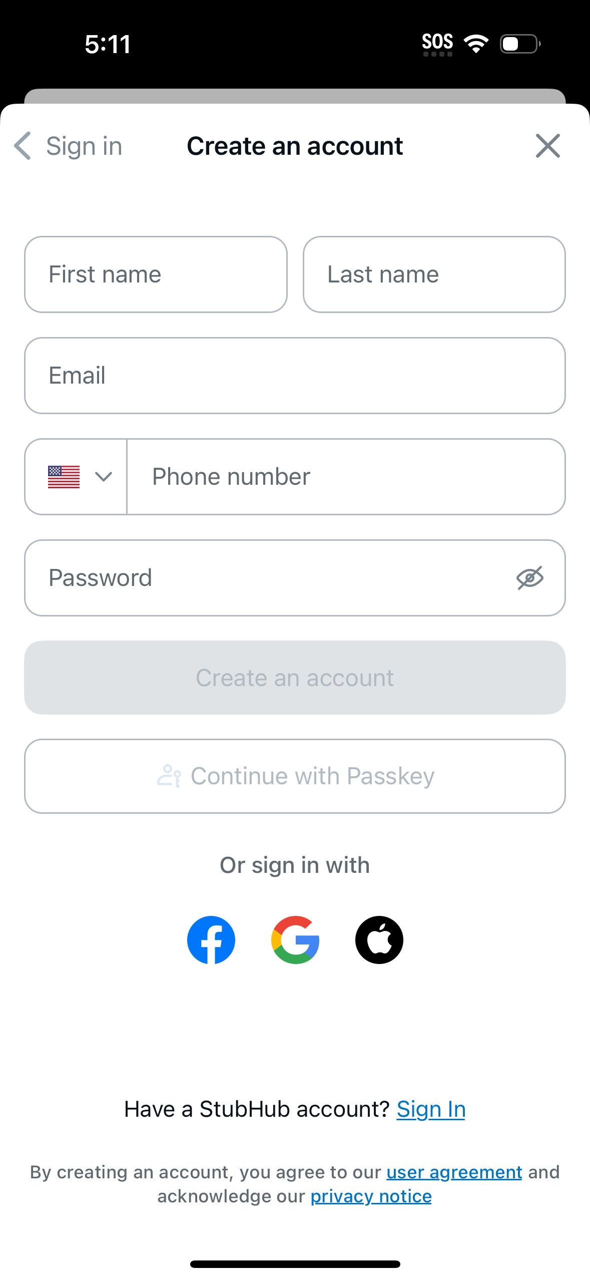 stubhub app screenshot 44