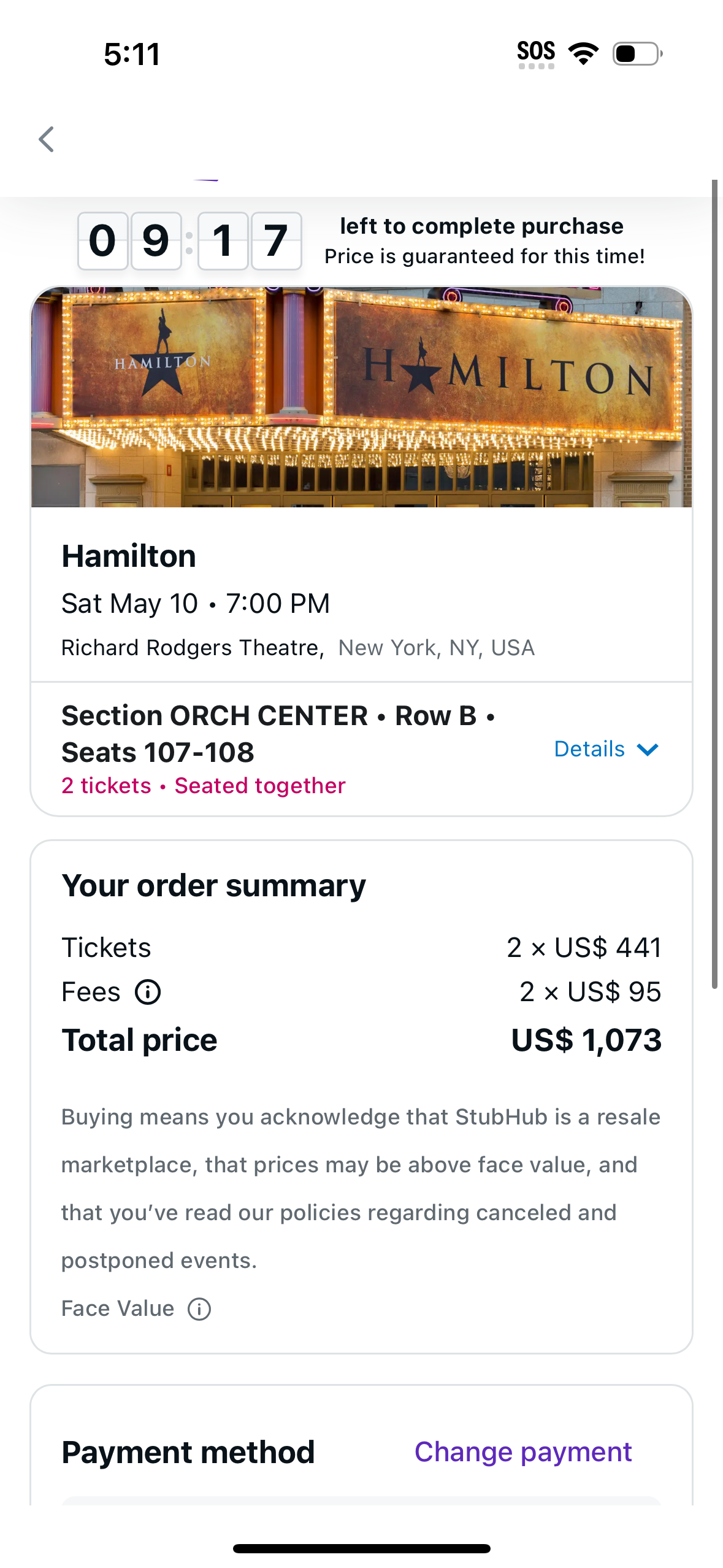 stubhub app screenshot 39