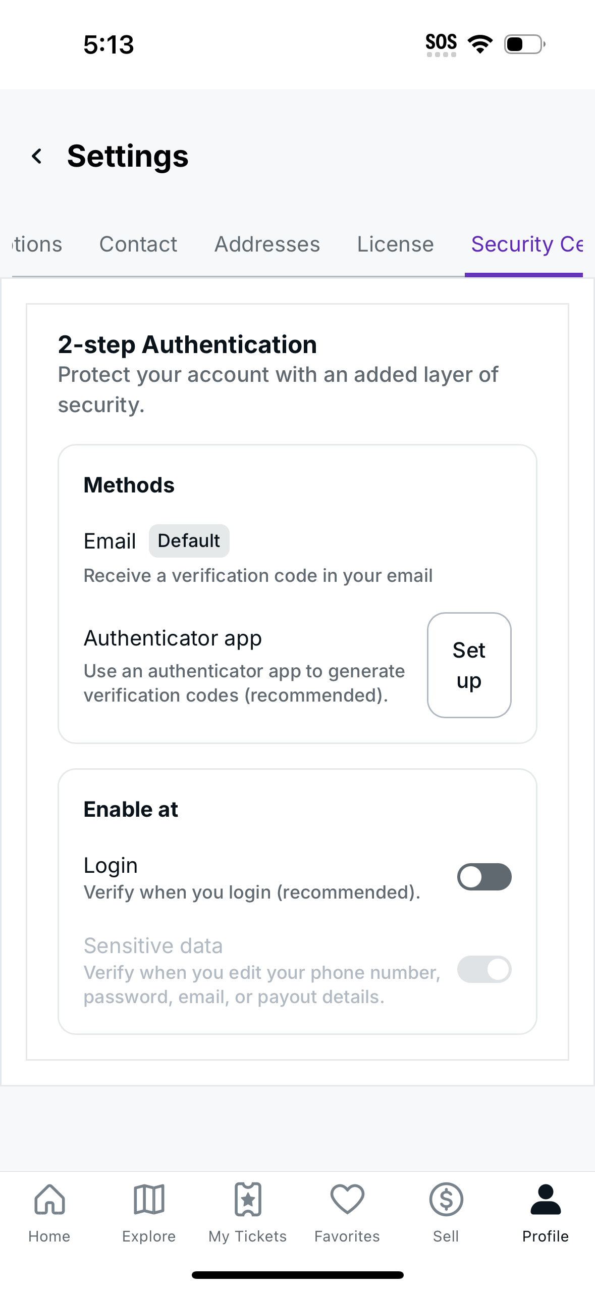 stubhub app screenshot 19