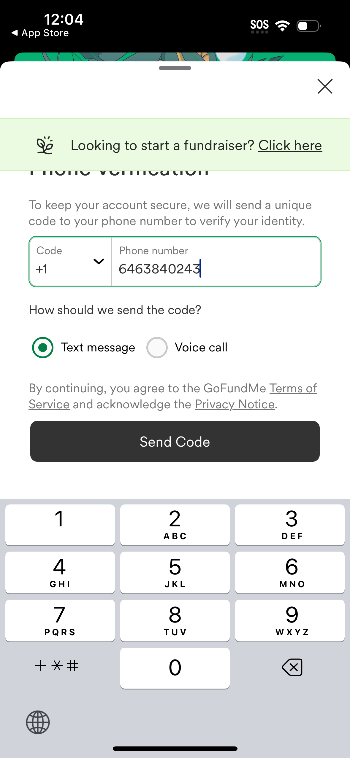 gofundme app screenshot 33