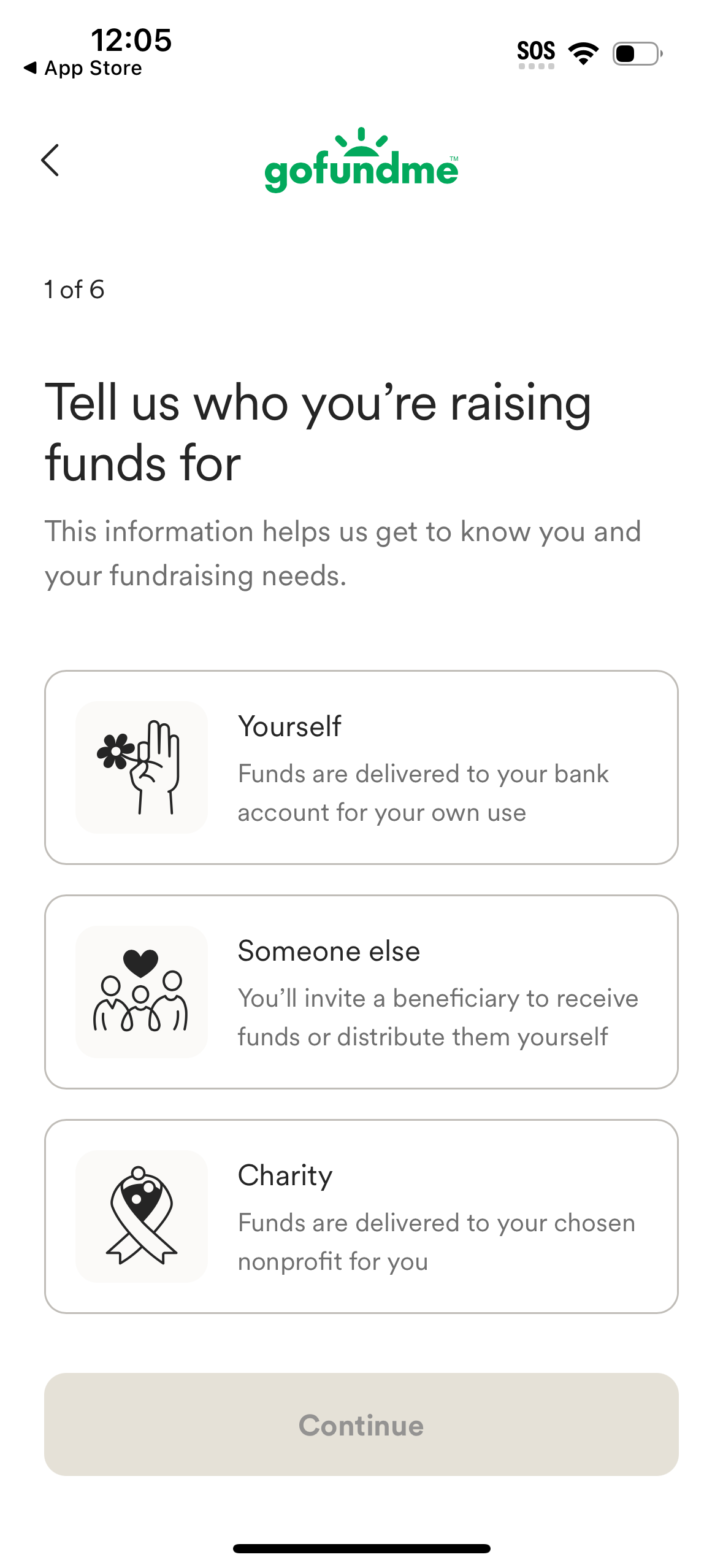 gofundme app screenshot 18