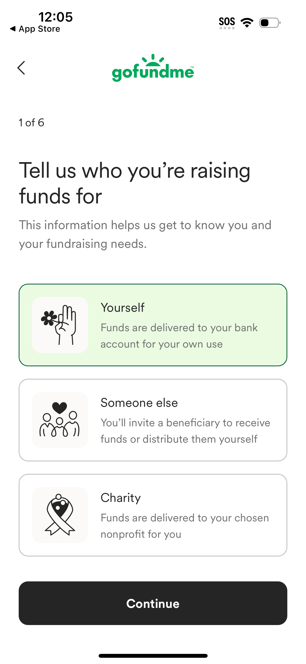 gofundme app screenshot 20