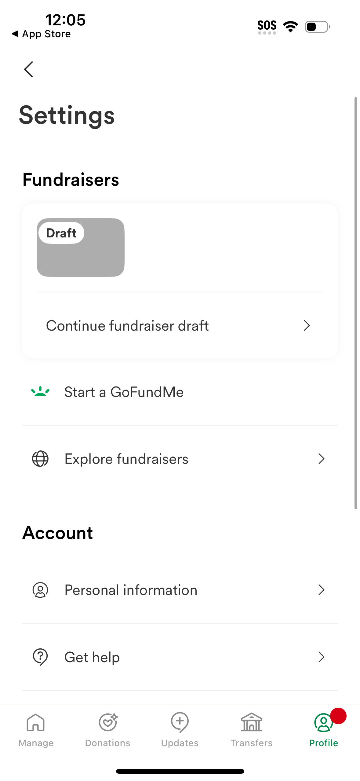 gofundme app screenshot 15
