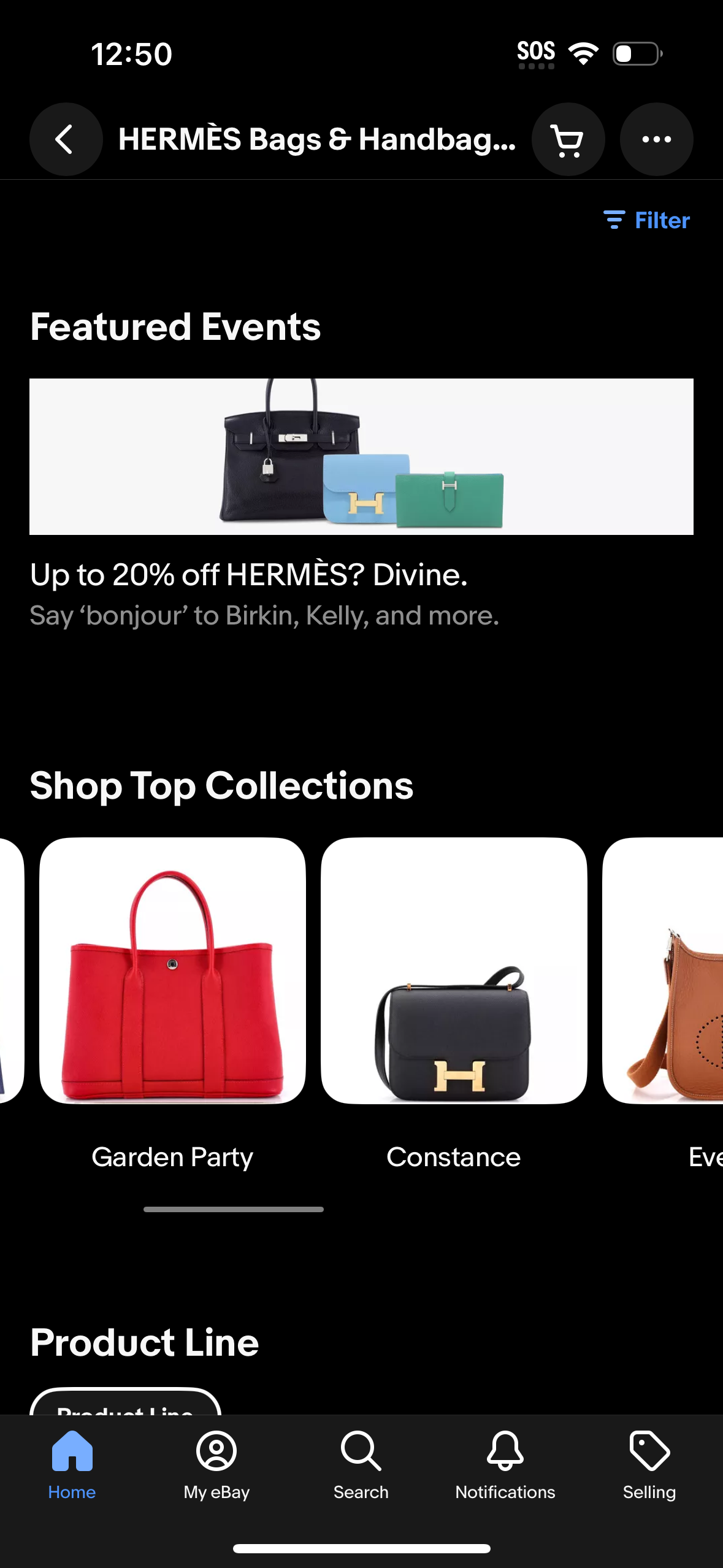 ebay app screenshot 403