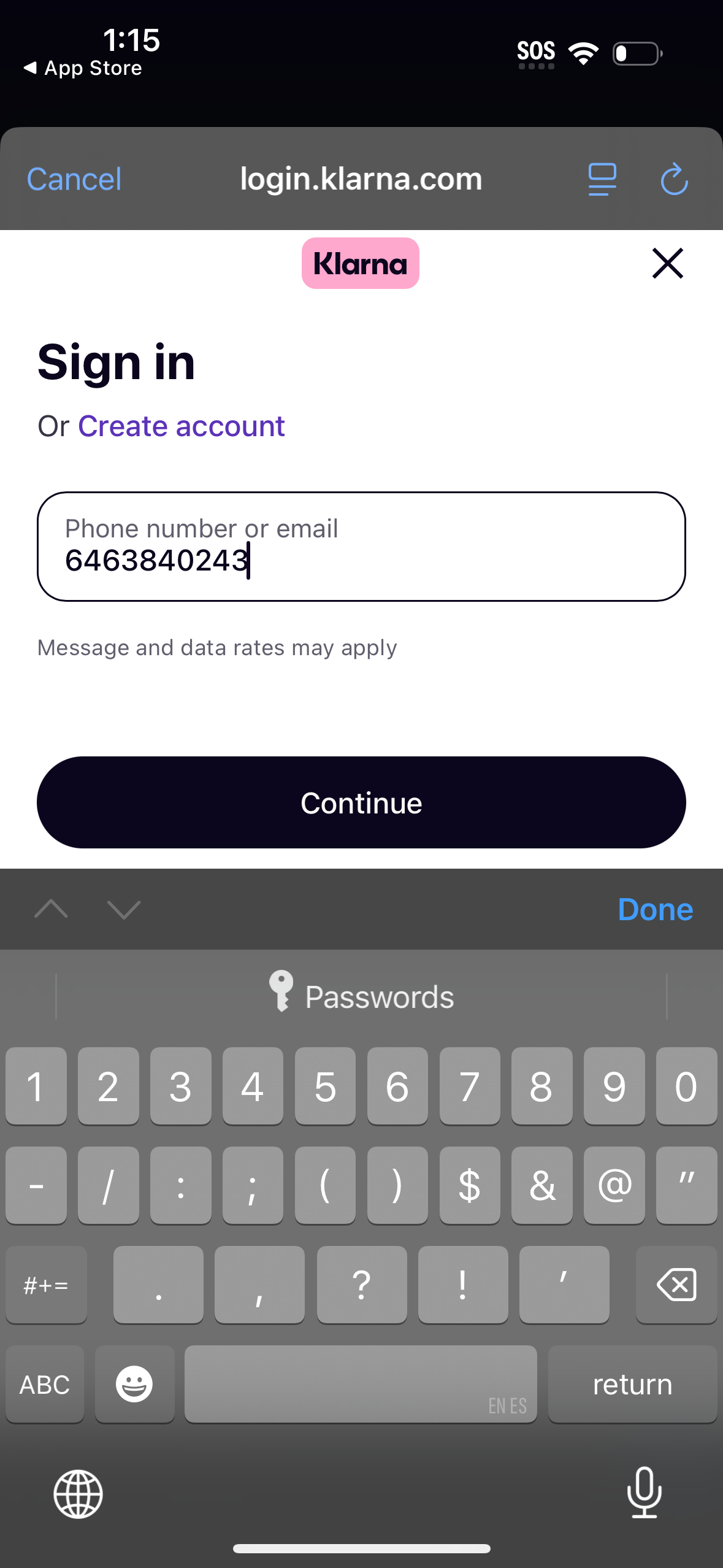 klarna app screenshot 88