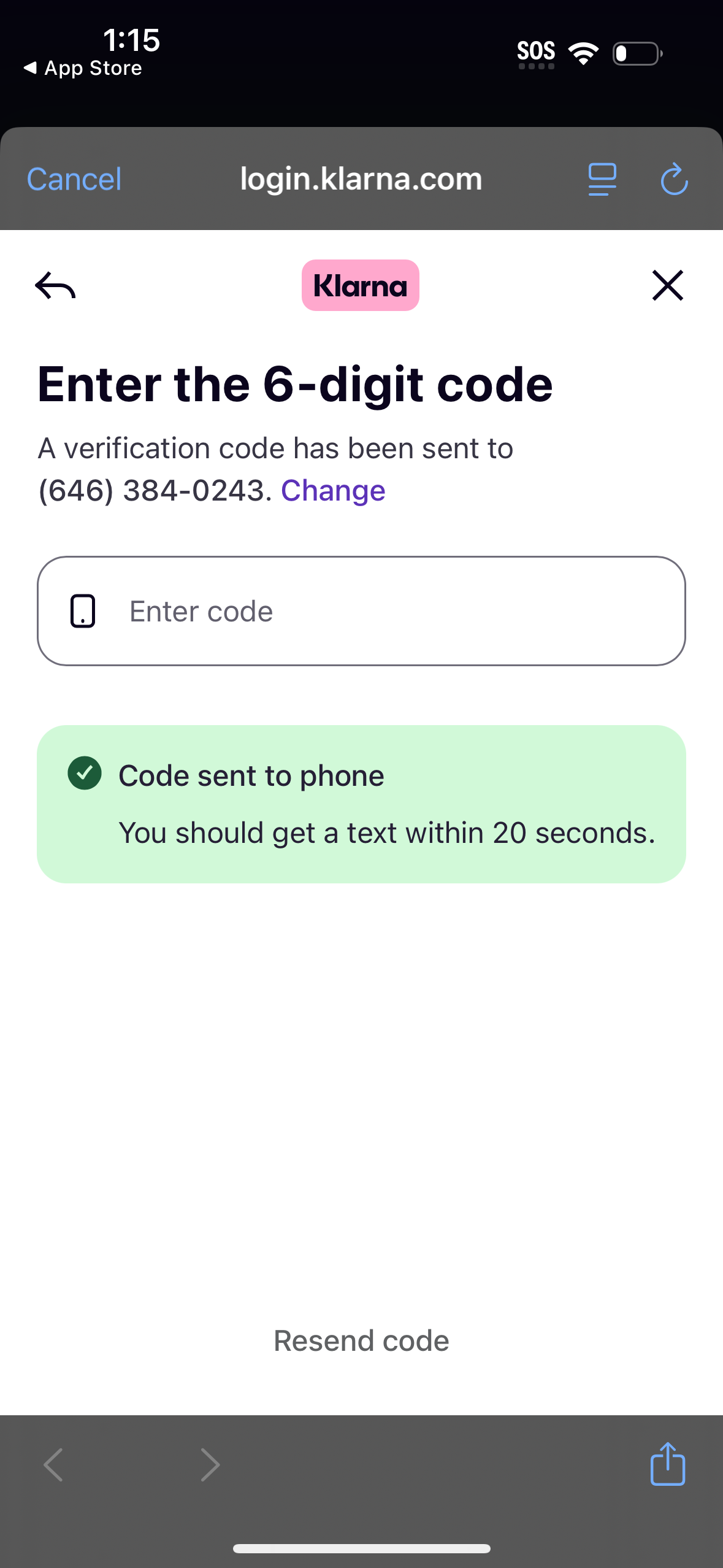 klarna app screenshot 84