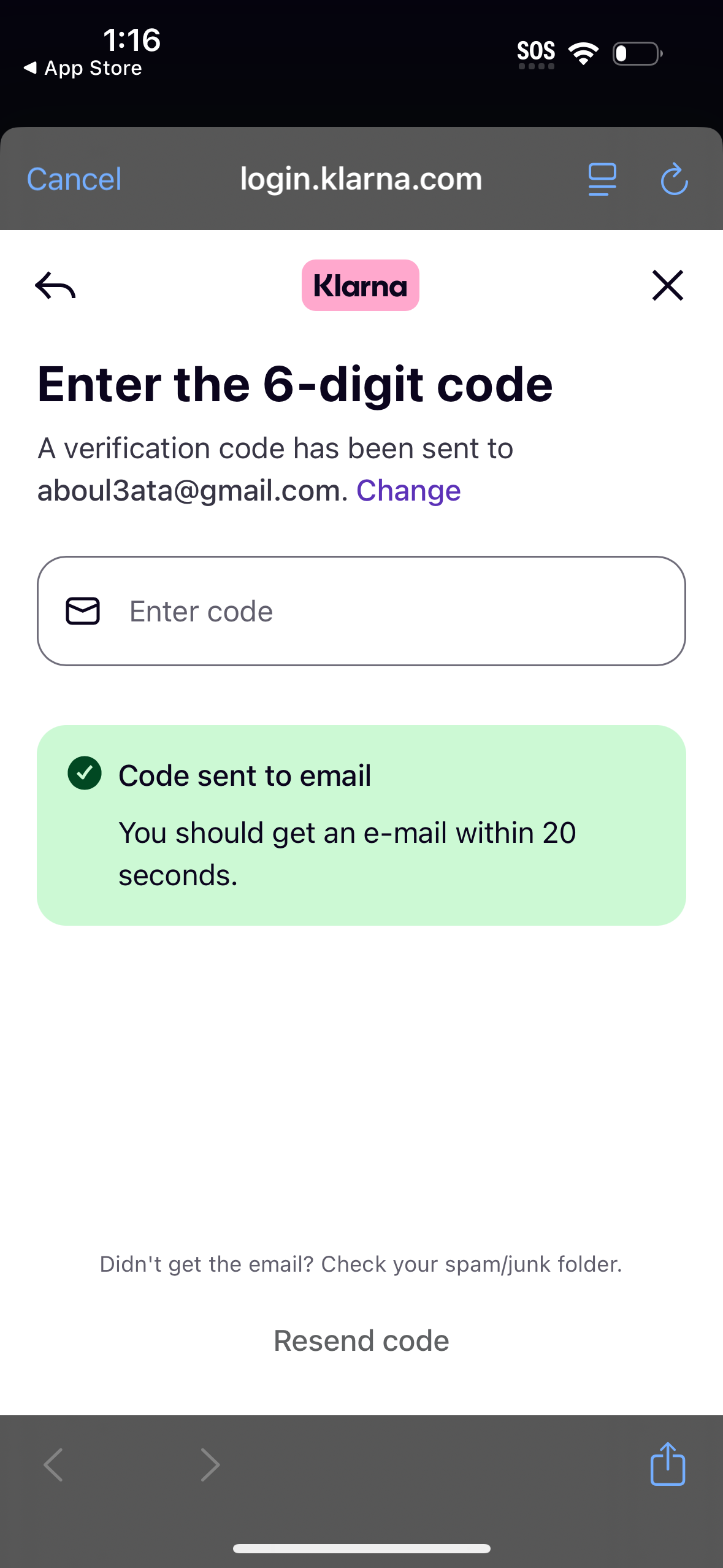 klarna app screenshot 86