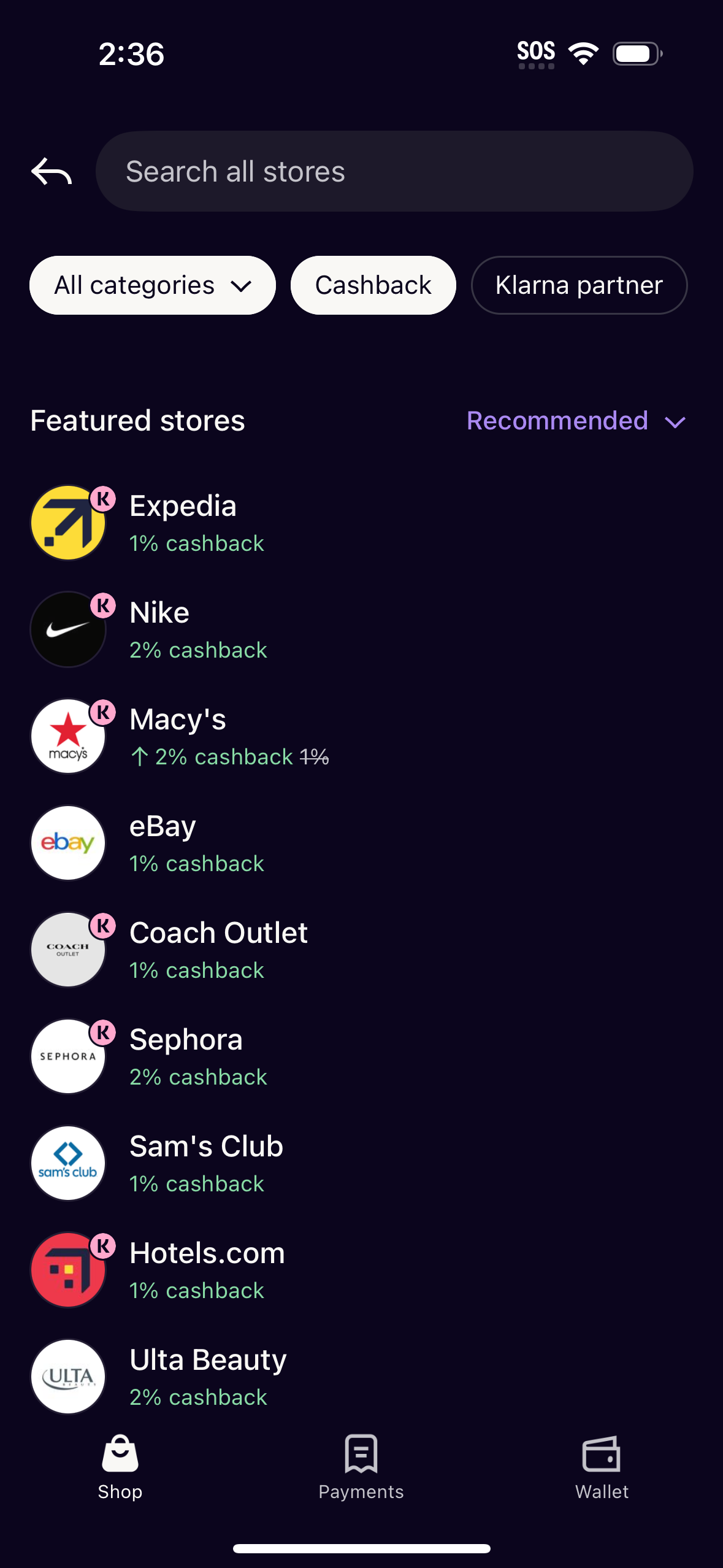 klarna app screenshot 77