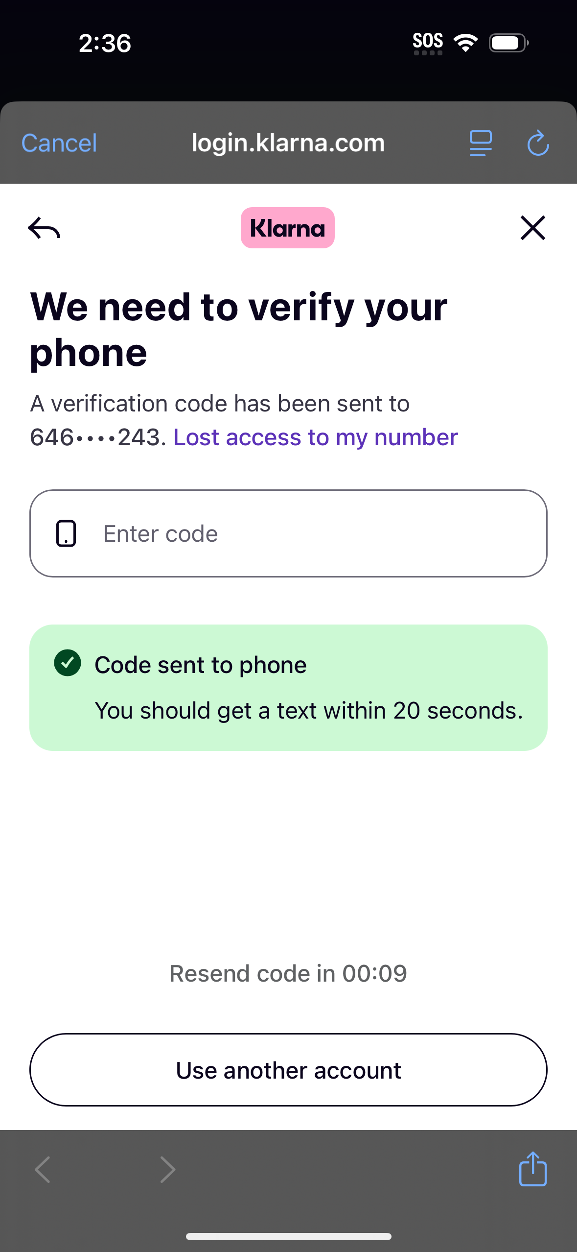 klarna app screenshot 66