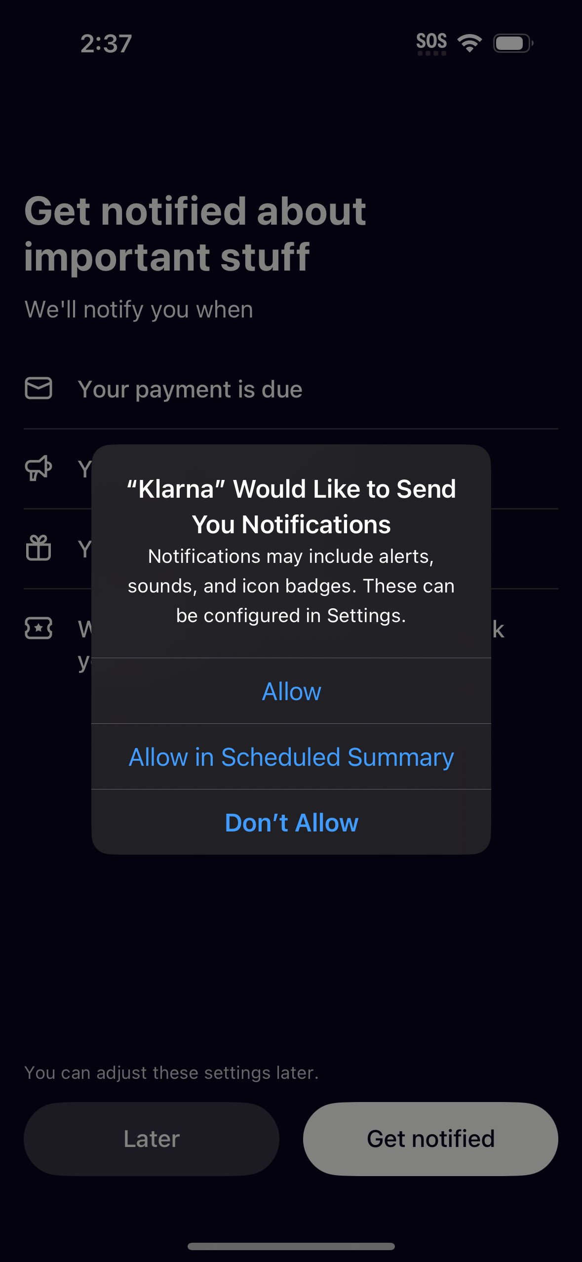 klarna app screenshot 61