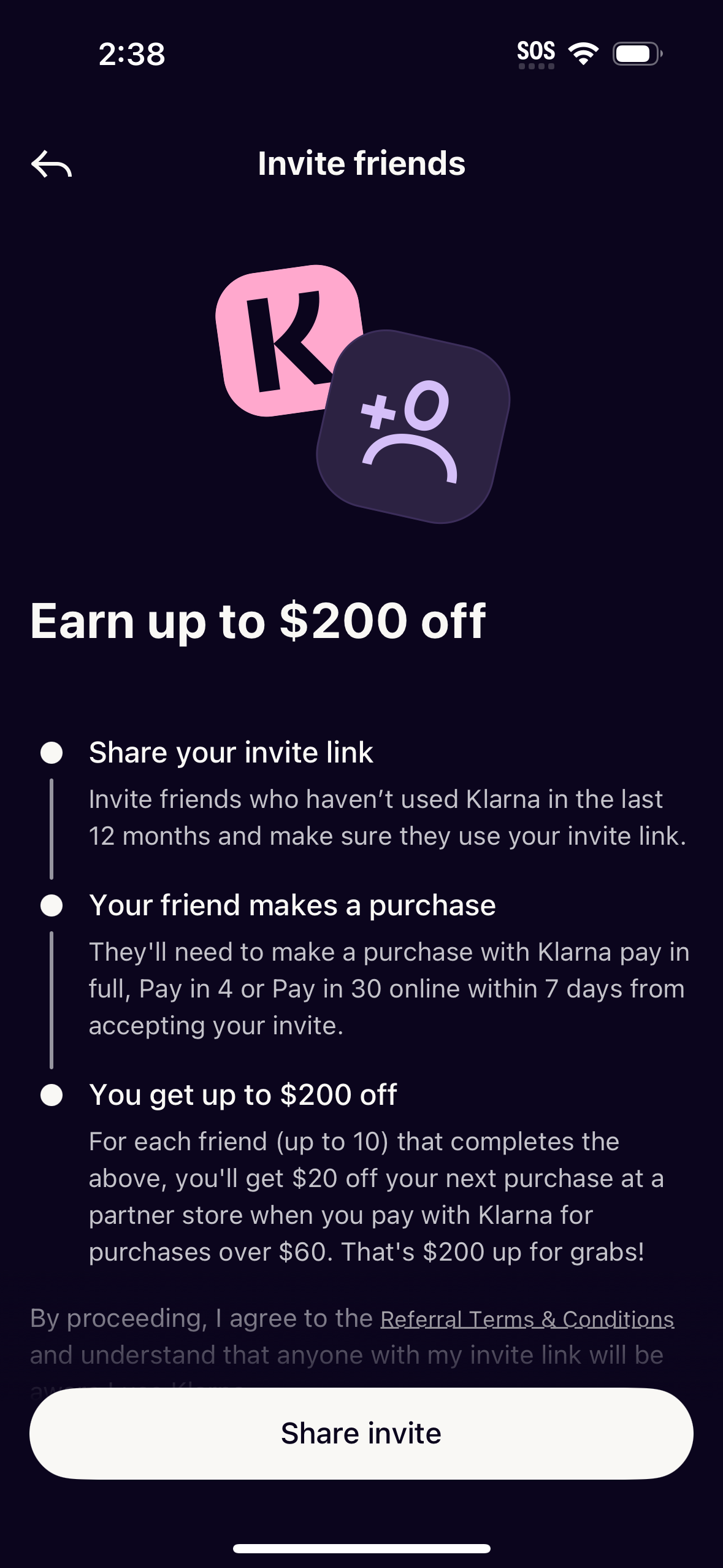 klarna app screenshot 35