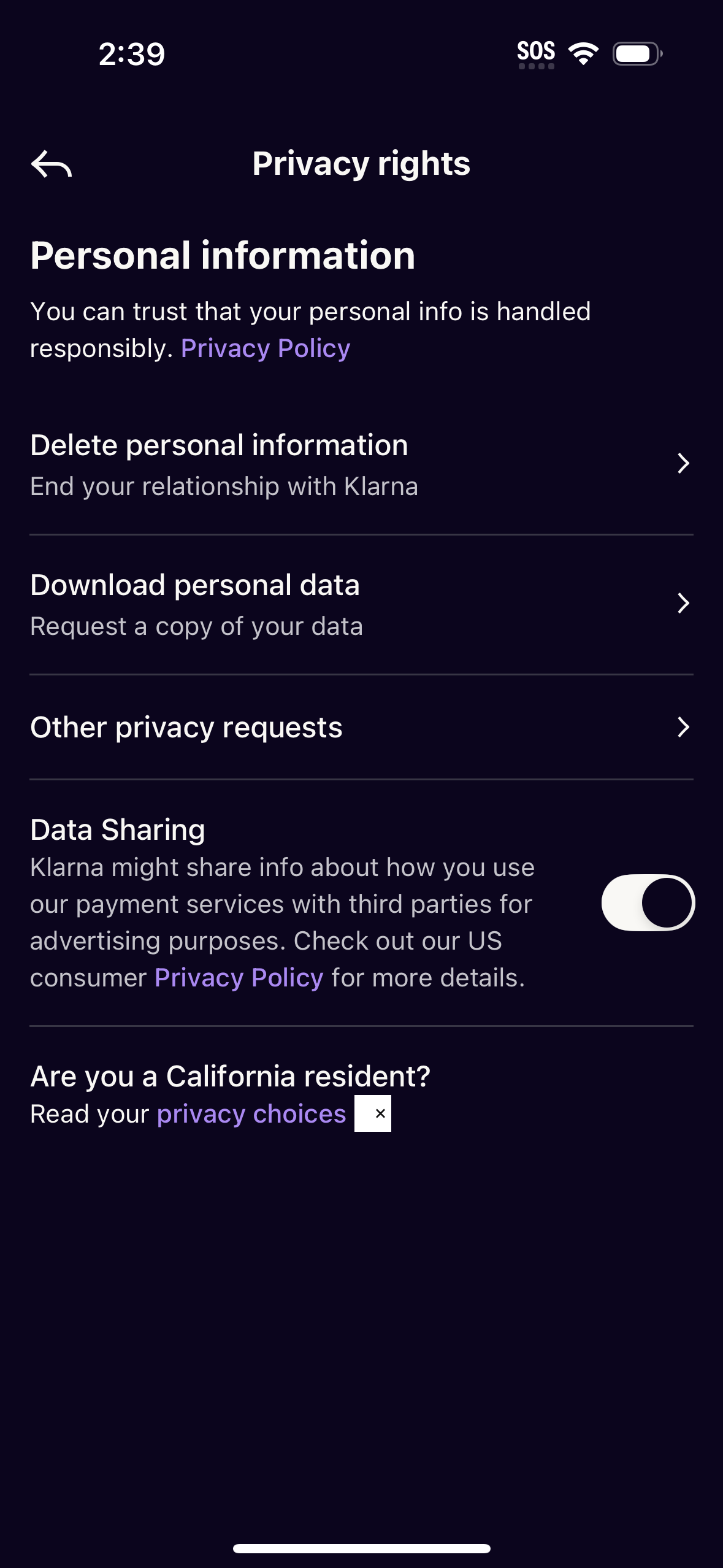 klarna app screenshot 21
