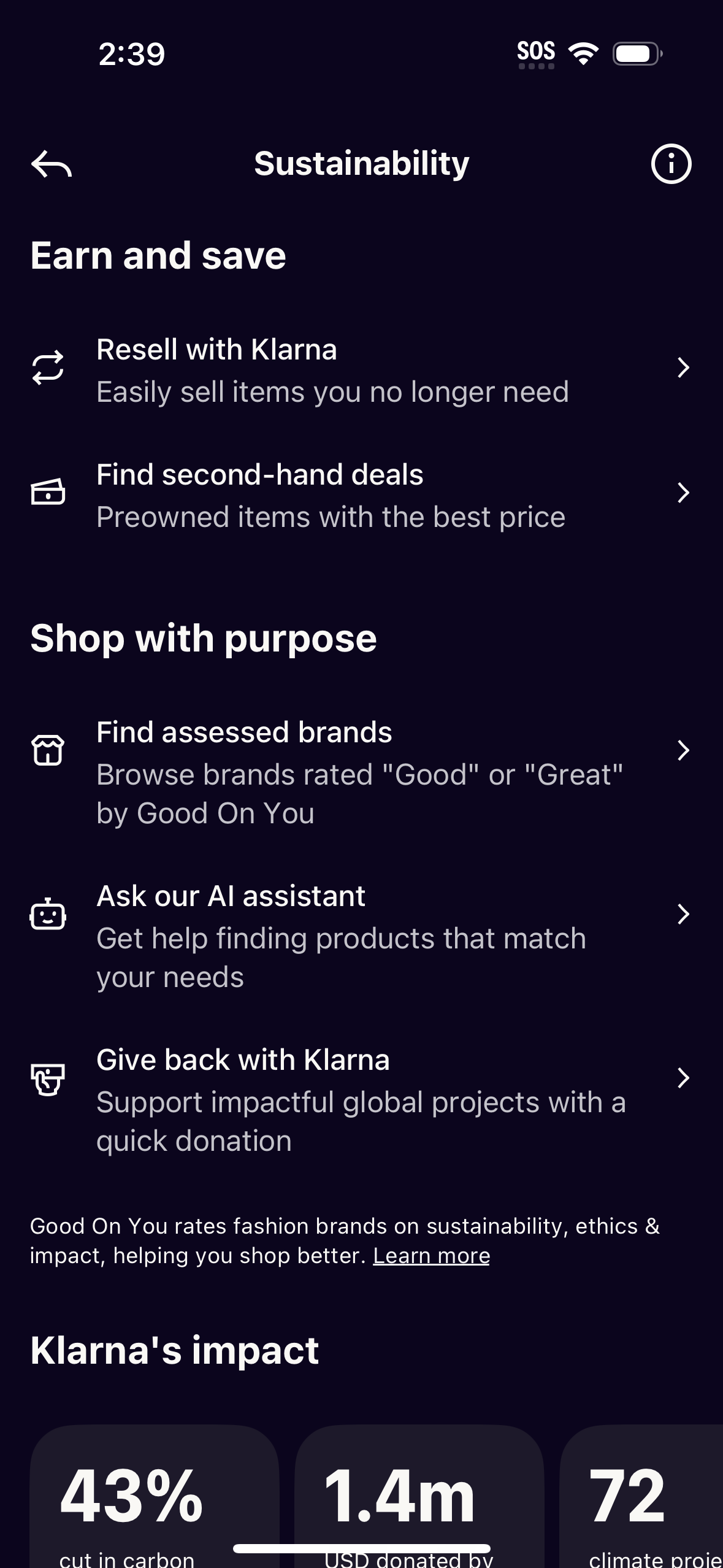 klarna app screenshot 19