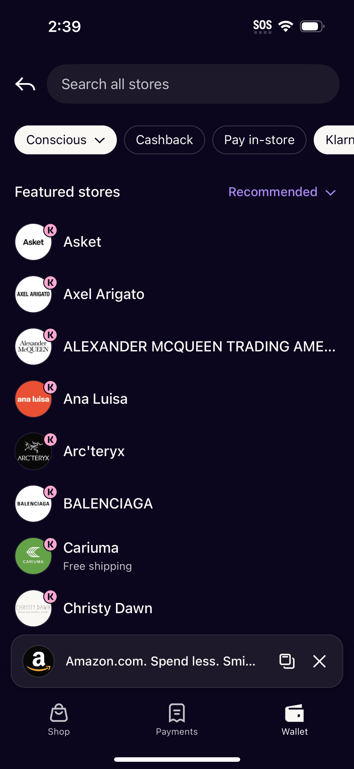 klarna app screenshot 13