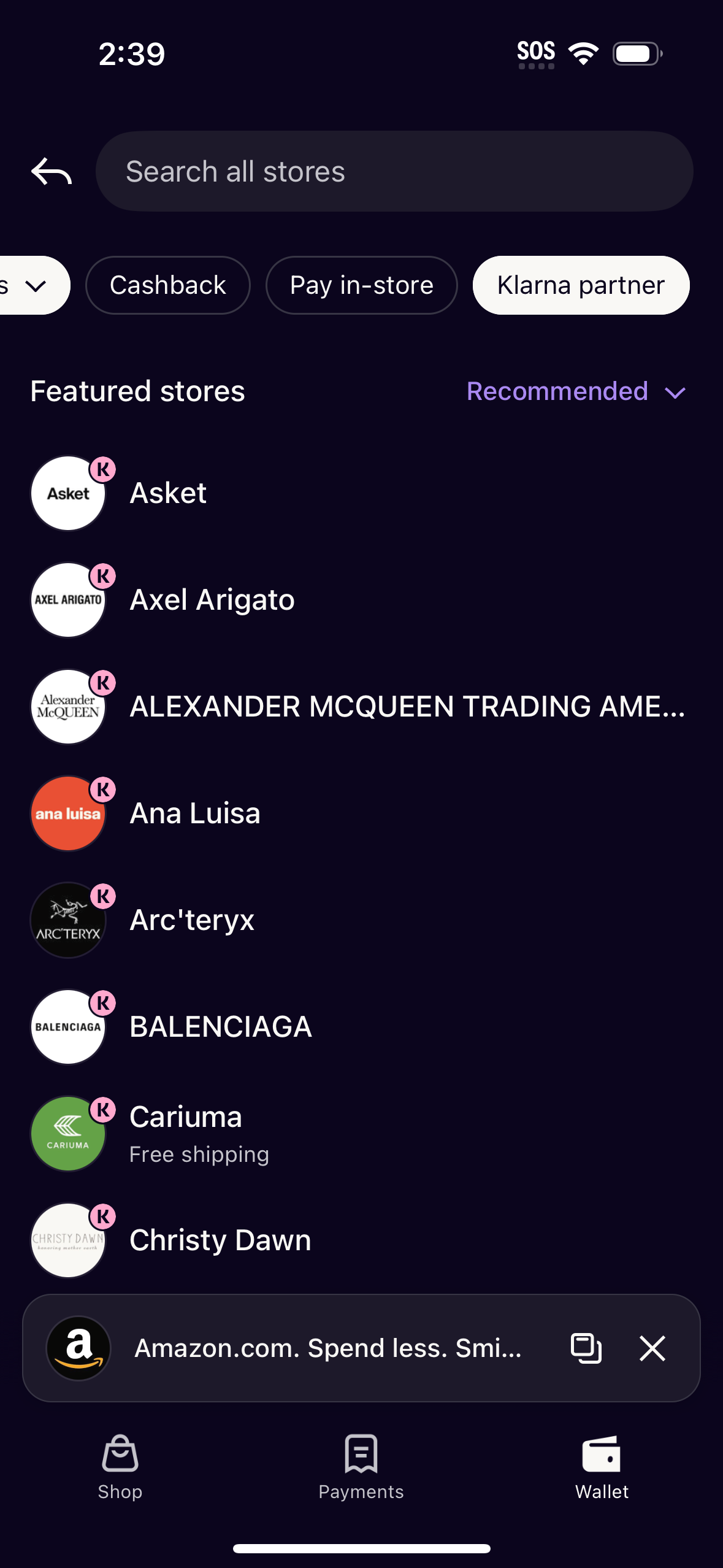 klarna app screenshot 12