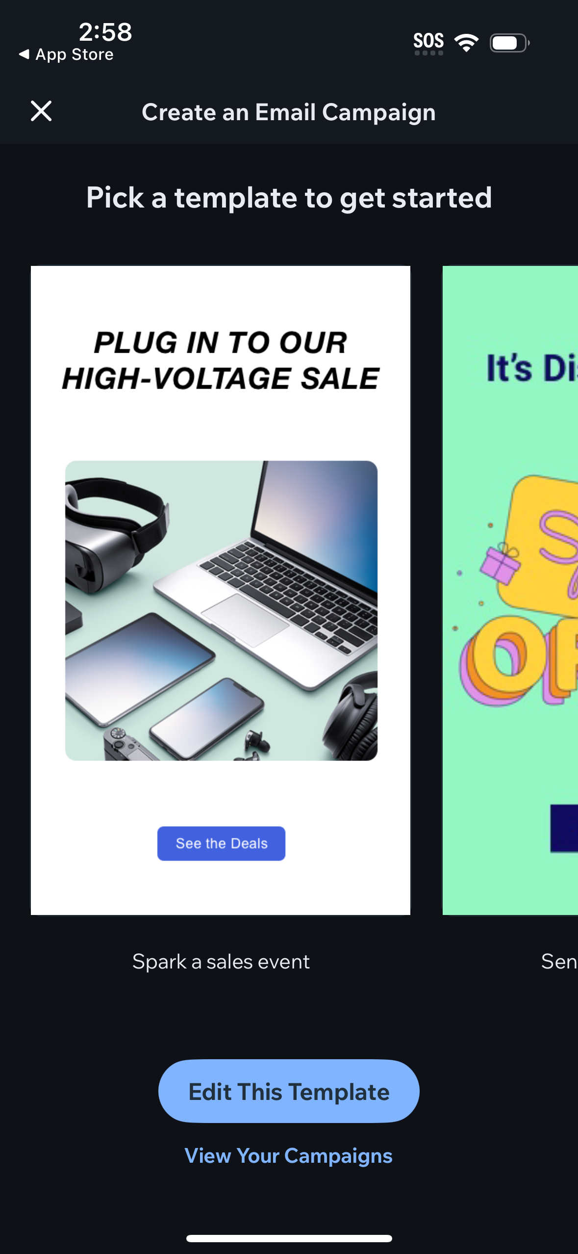 wix app screenshot 1