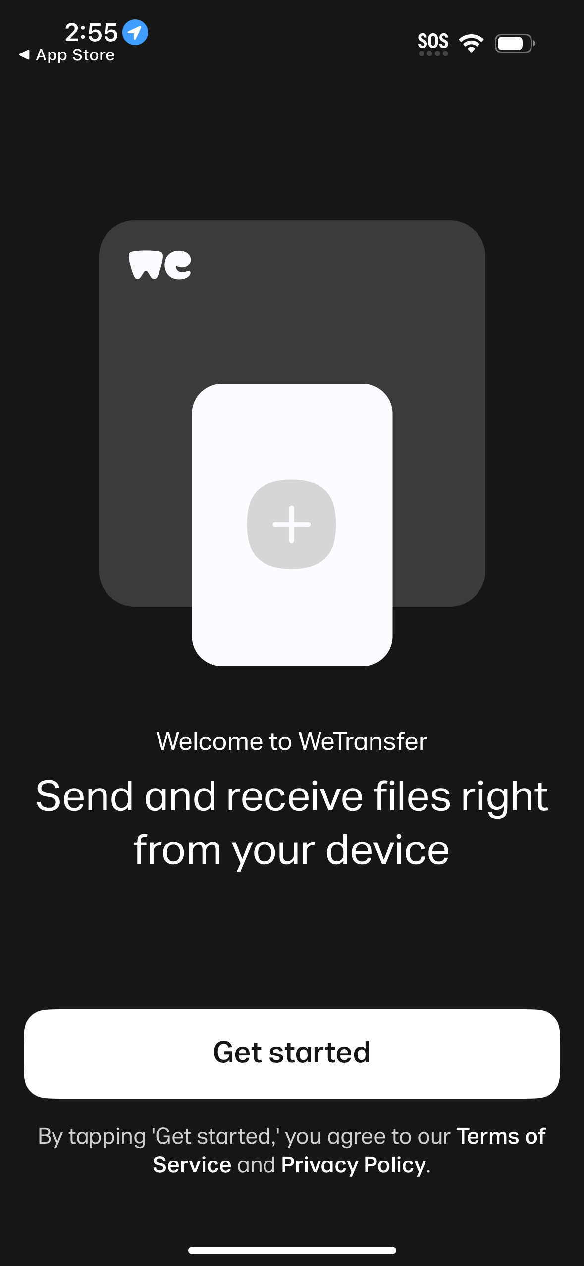 wetransfer app screenshot 7