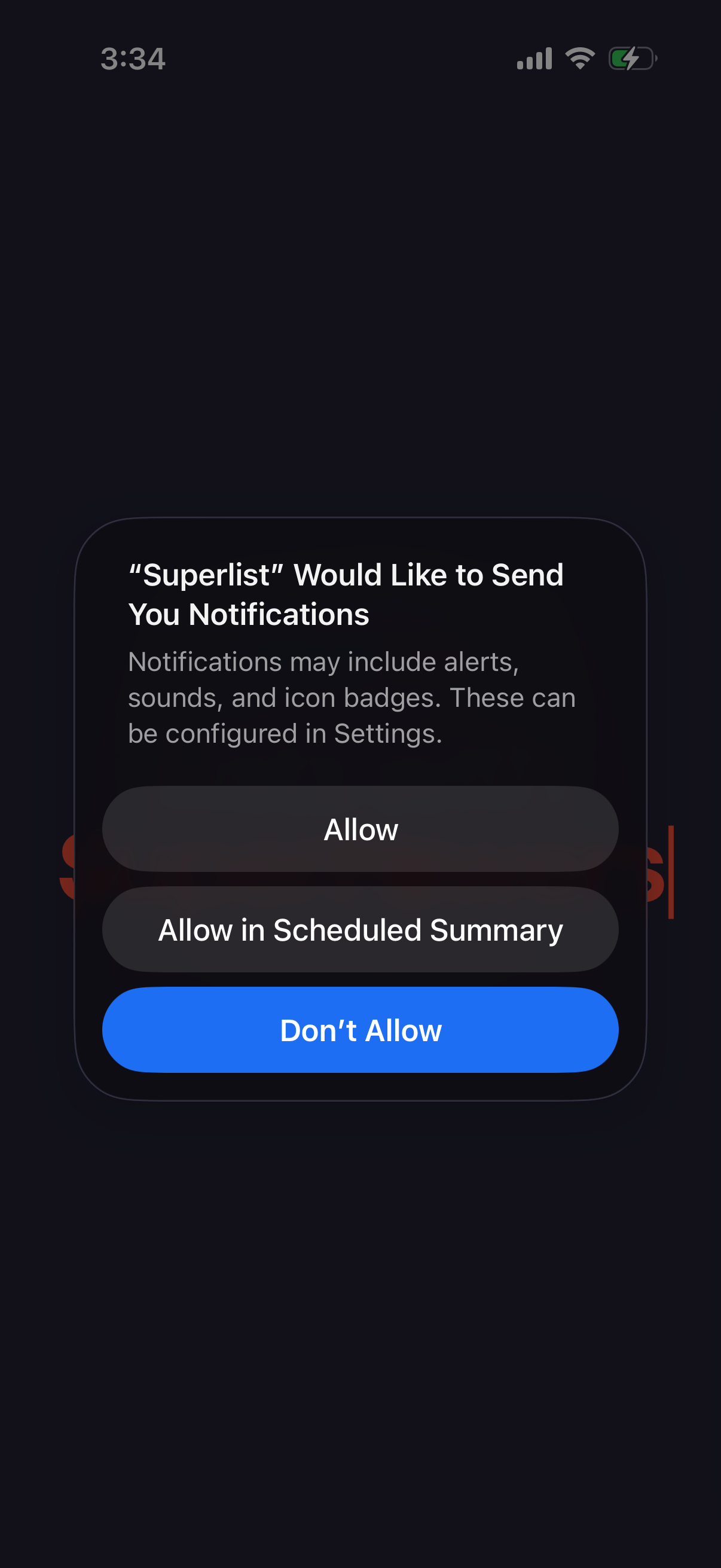 superlist Onboarding
