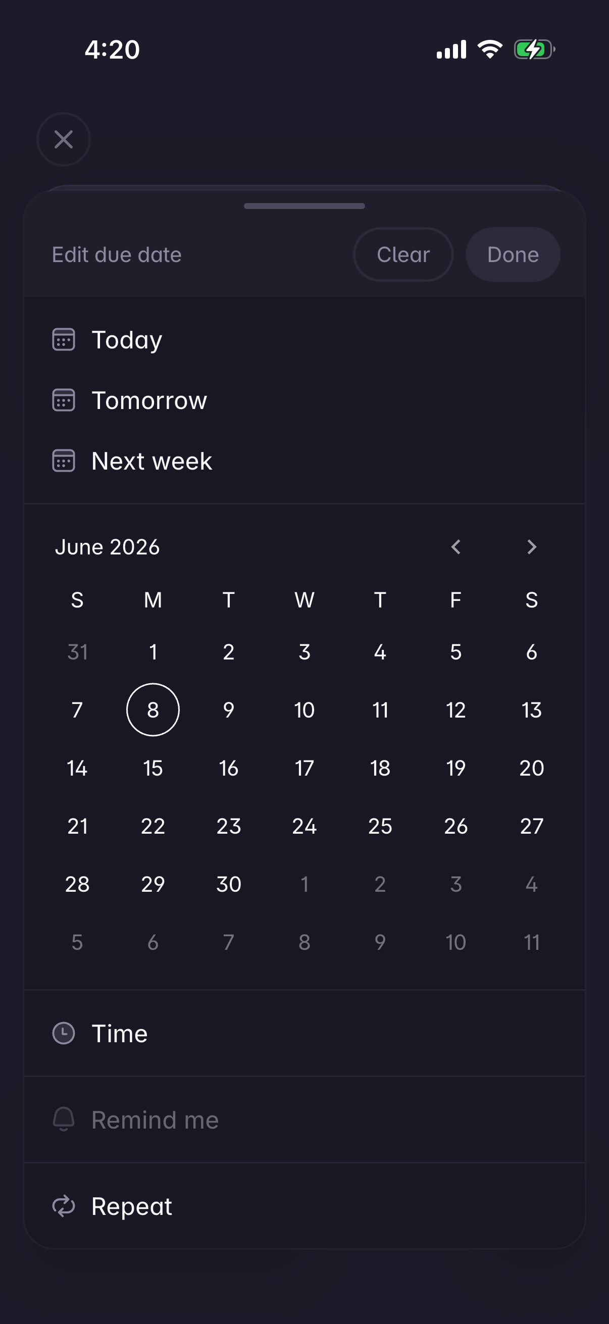 superlist screen