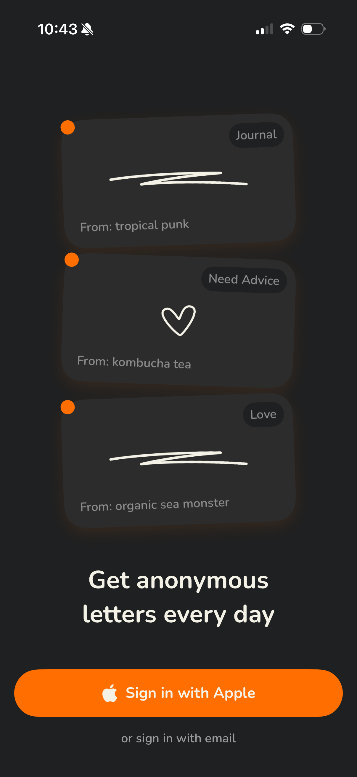 sincerely app screenshot 2