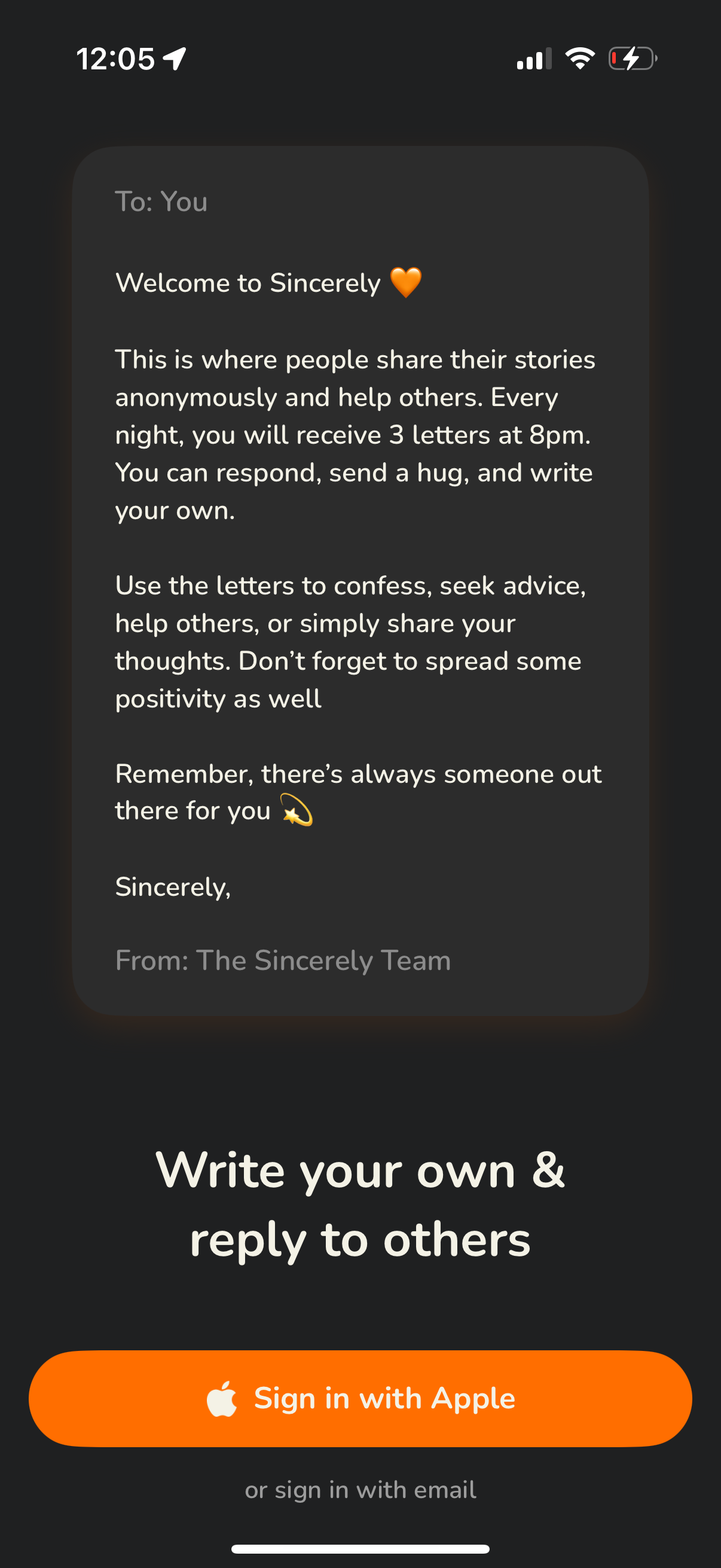 sincerely app screenshot 31