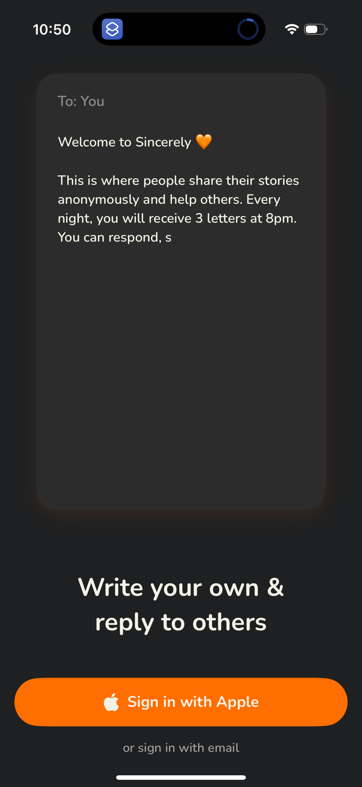 sincerely app screenshot 10