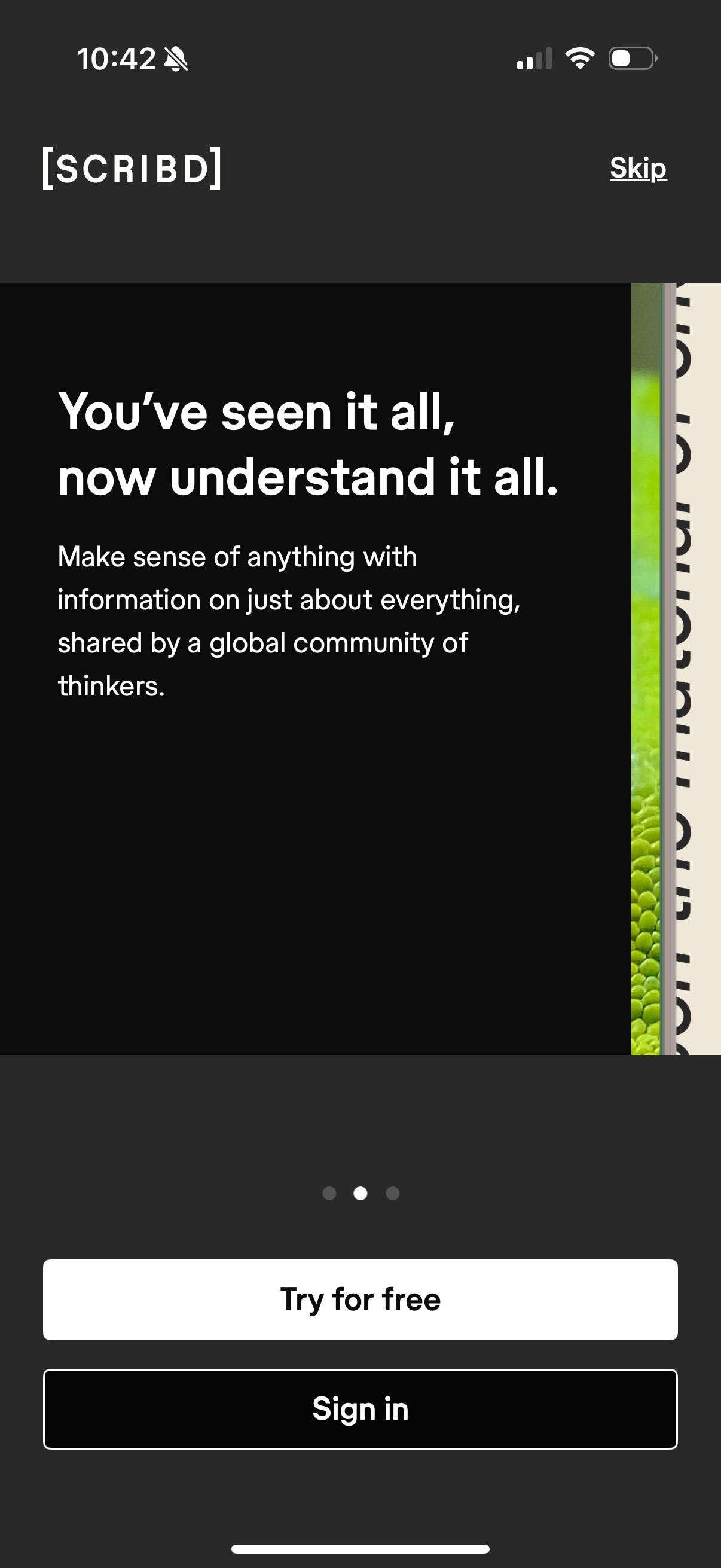 scribd app screenshot 1