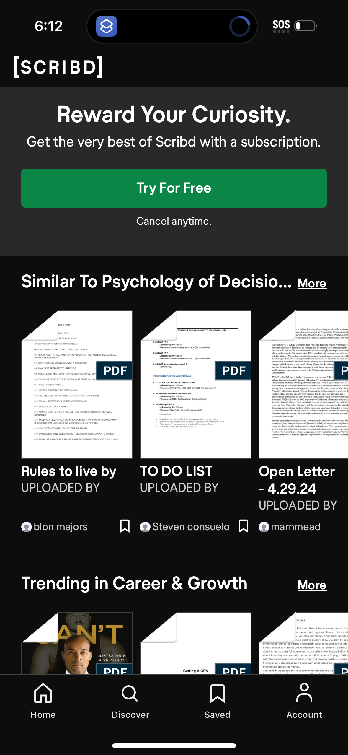 scribd app screenshot 4