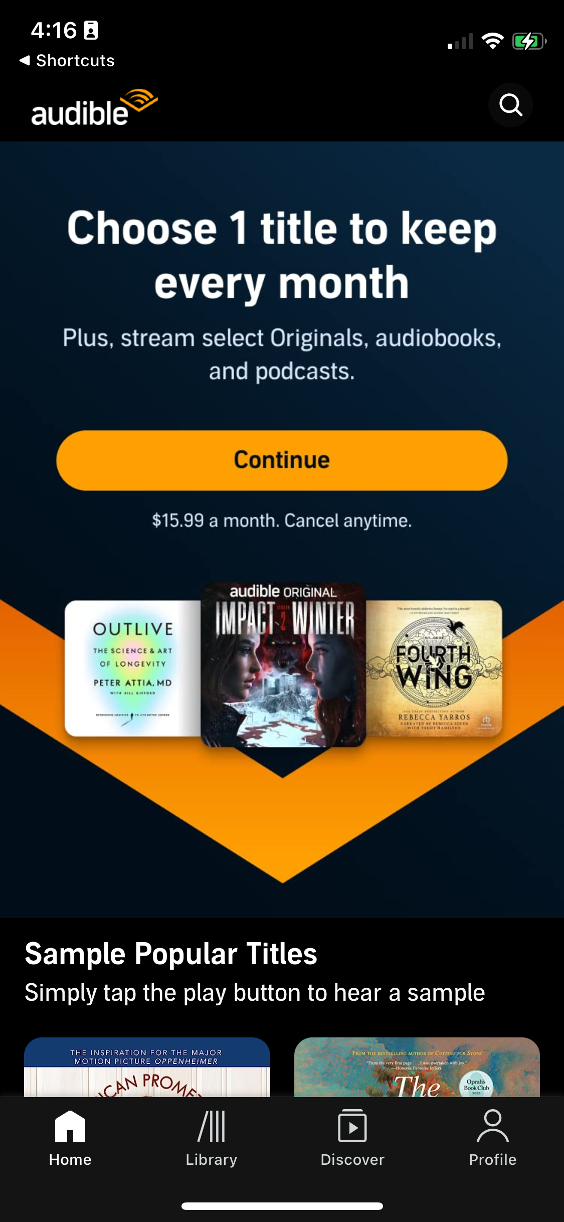 audible app screenshot 334