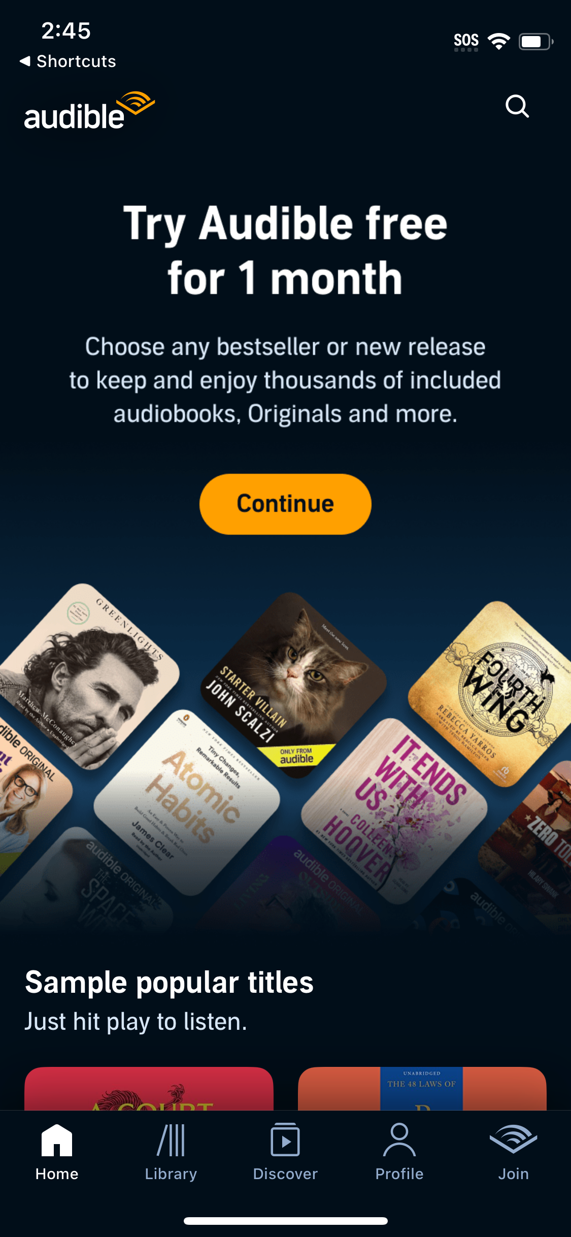 audible app screenshot 231