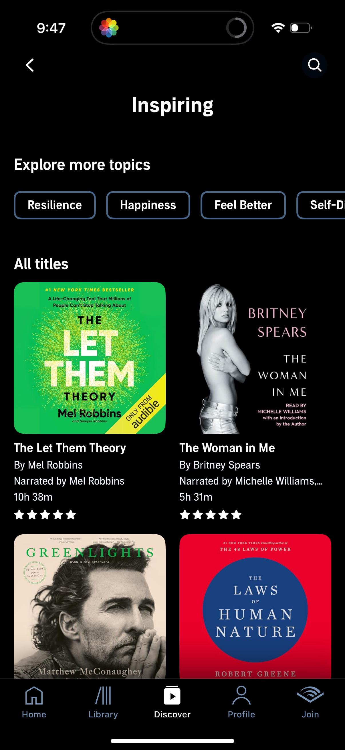 audible app screenshot 86
