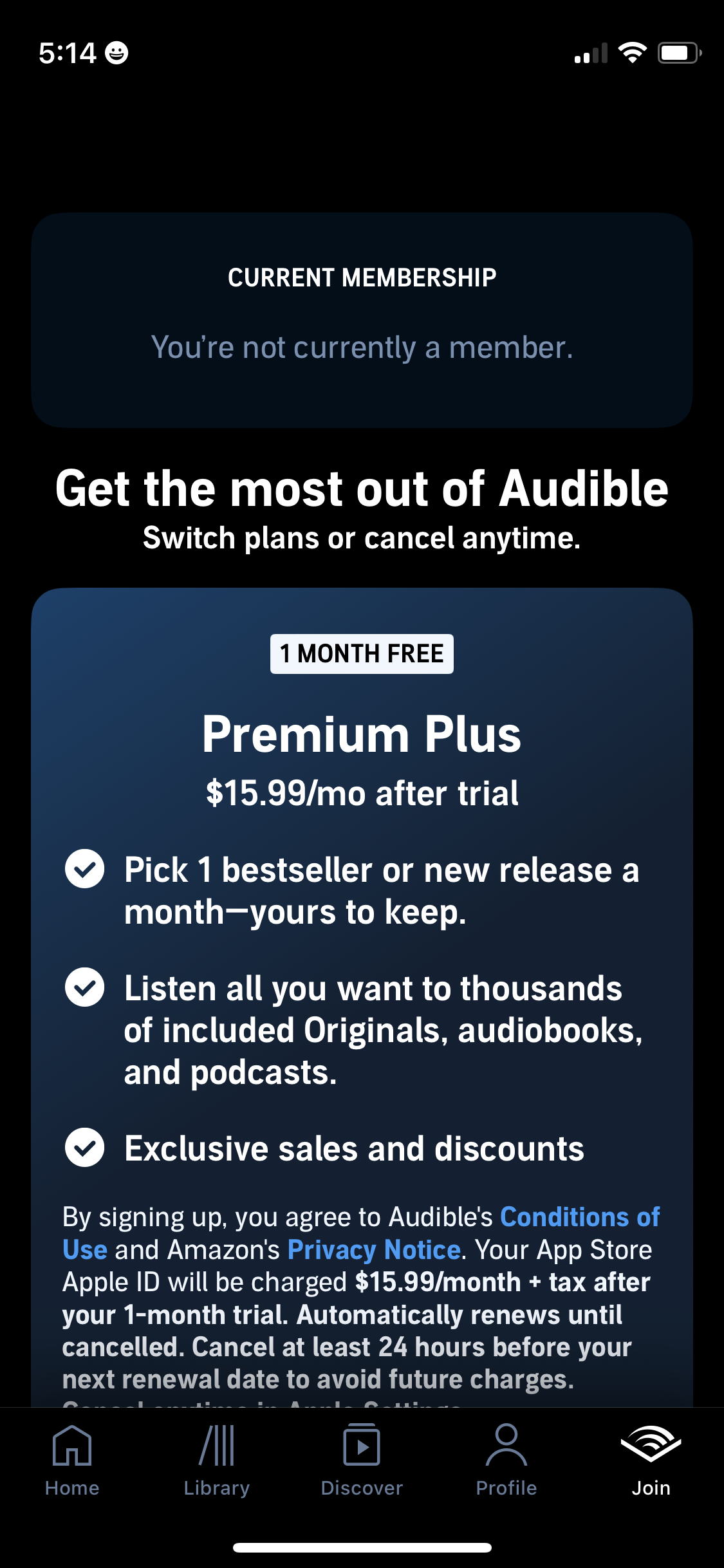 audible app screenshot 321